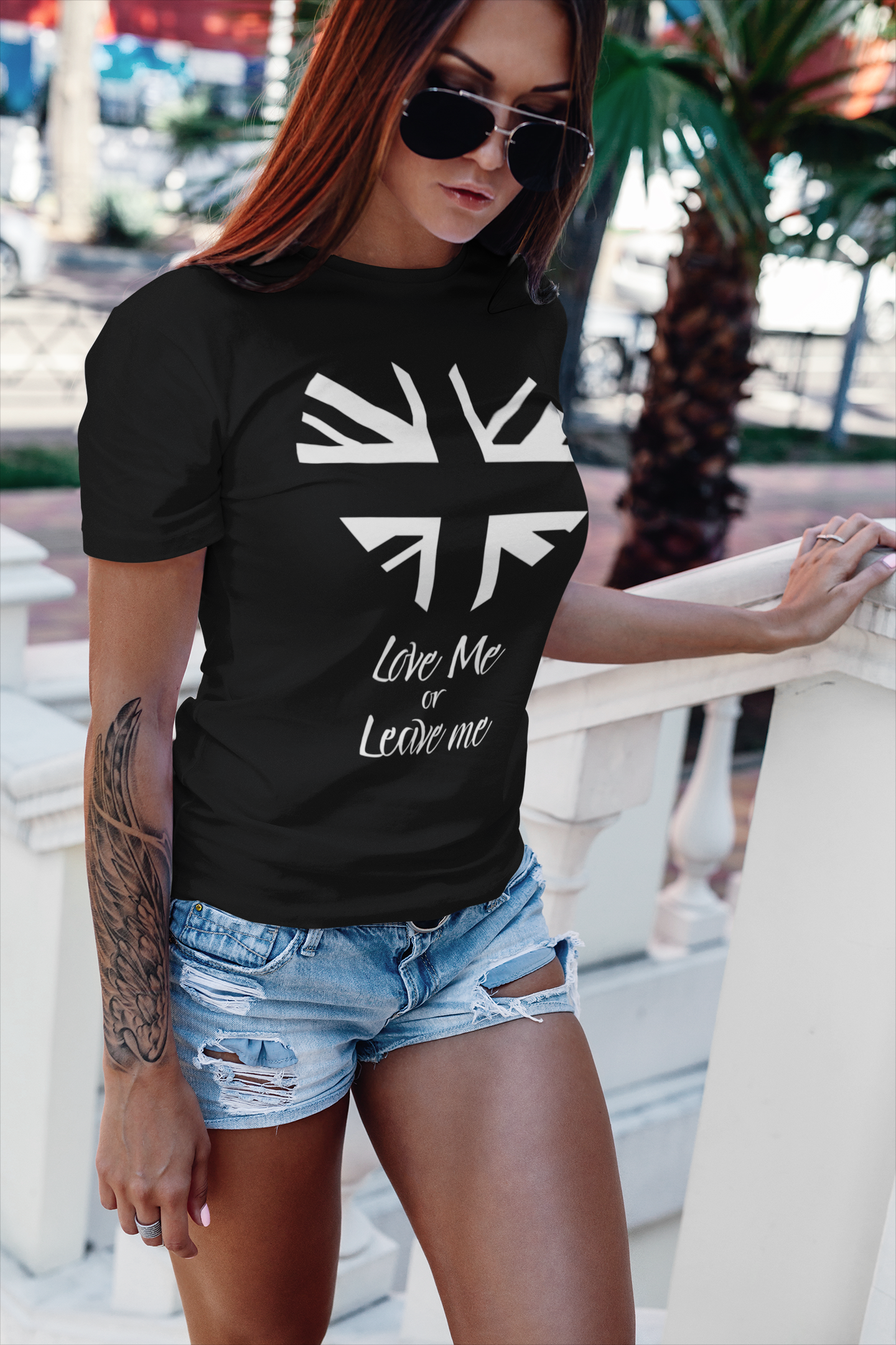 Love Me or Leave Me Heart Tee - Perfect for Casual Wear.
