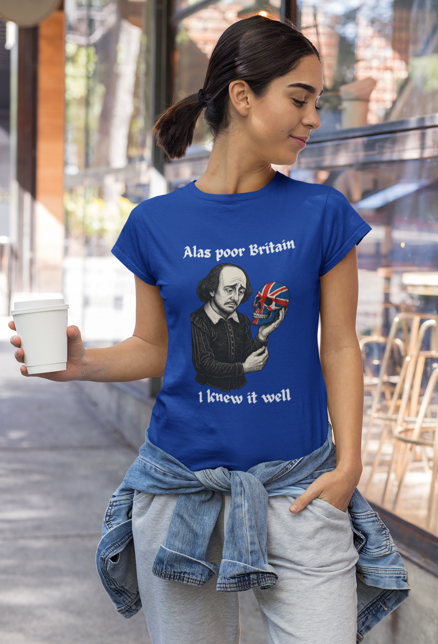 Edgy Shakespearean Tee, British Culture Shirt, Graphic Novelty Top, Literary Fan Gift, Casual Daily Wear