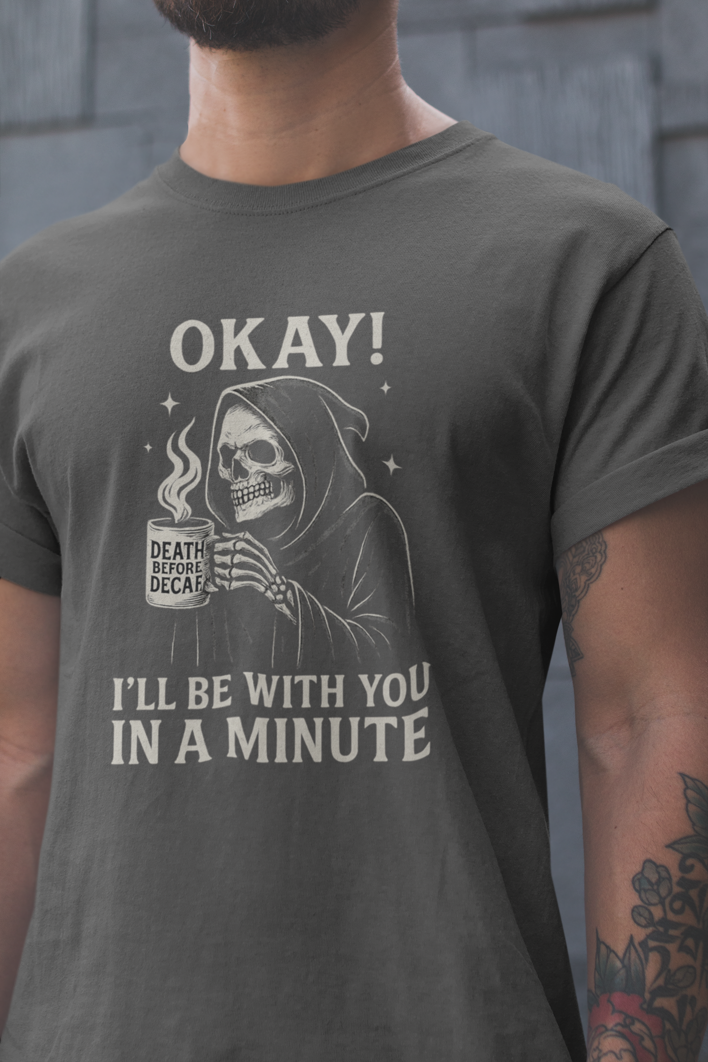 Chill Vibes Unisex Tee - Dark Humor Graphic Shirt for Casual Wear, Perfect Gift for Halloween, Birthdays, and Fun Gatherings