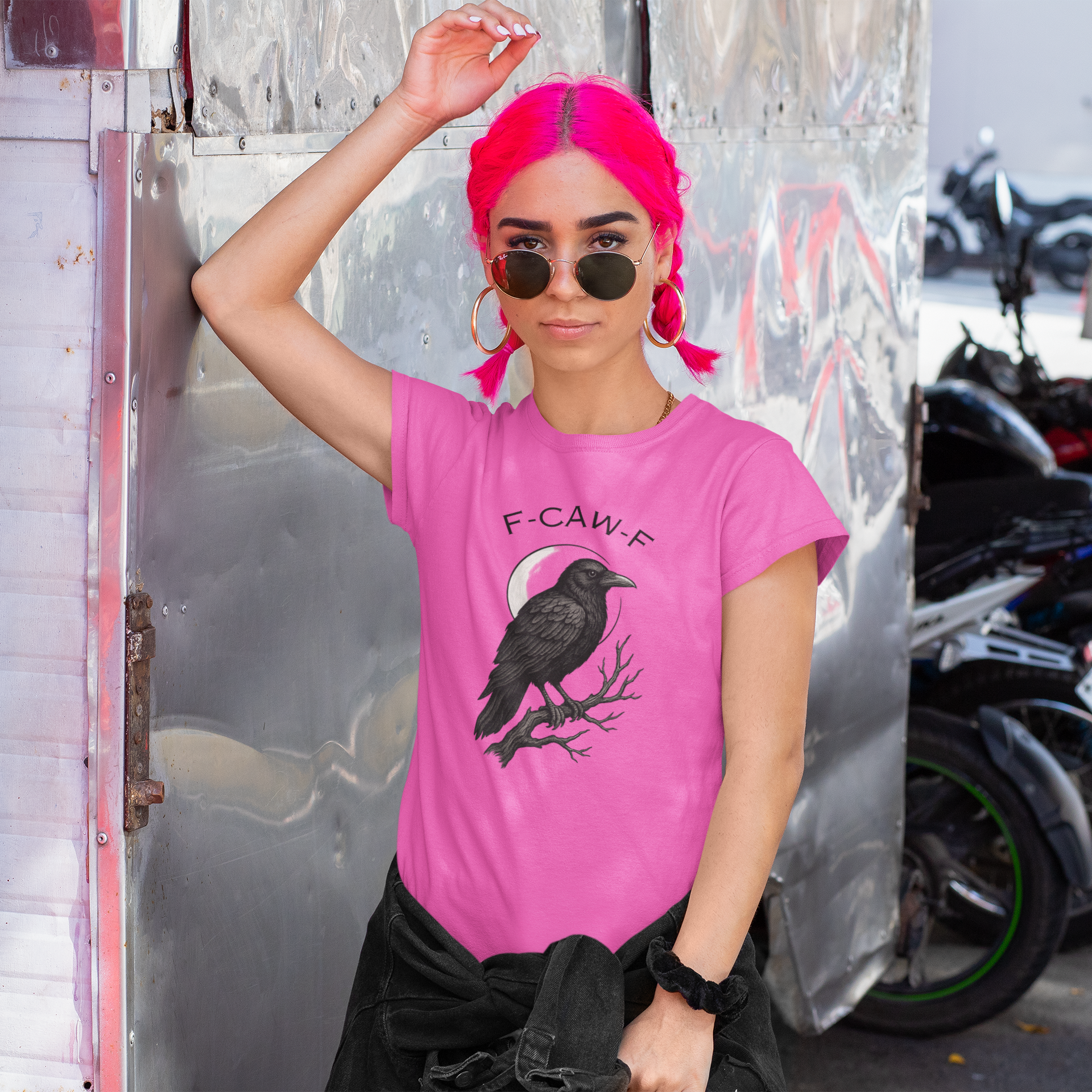 Caw-F Unisex Cotton Tee, Raven Shirt, Bird Lover Gift, Halloween Apparel, Nature T-Shirt, Unique Graphic Tee