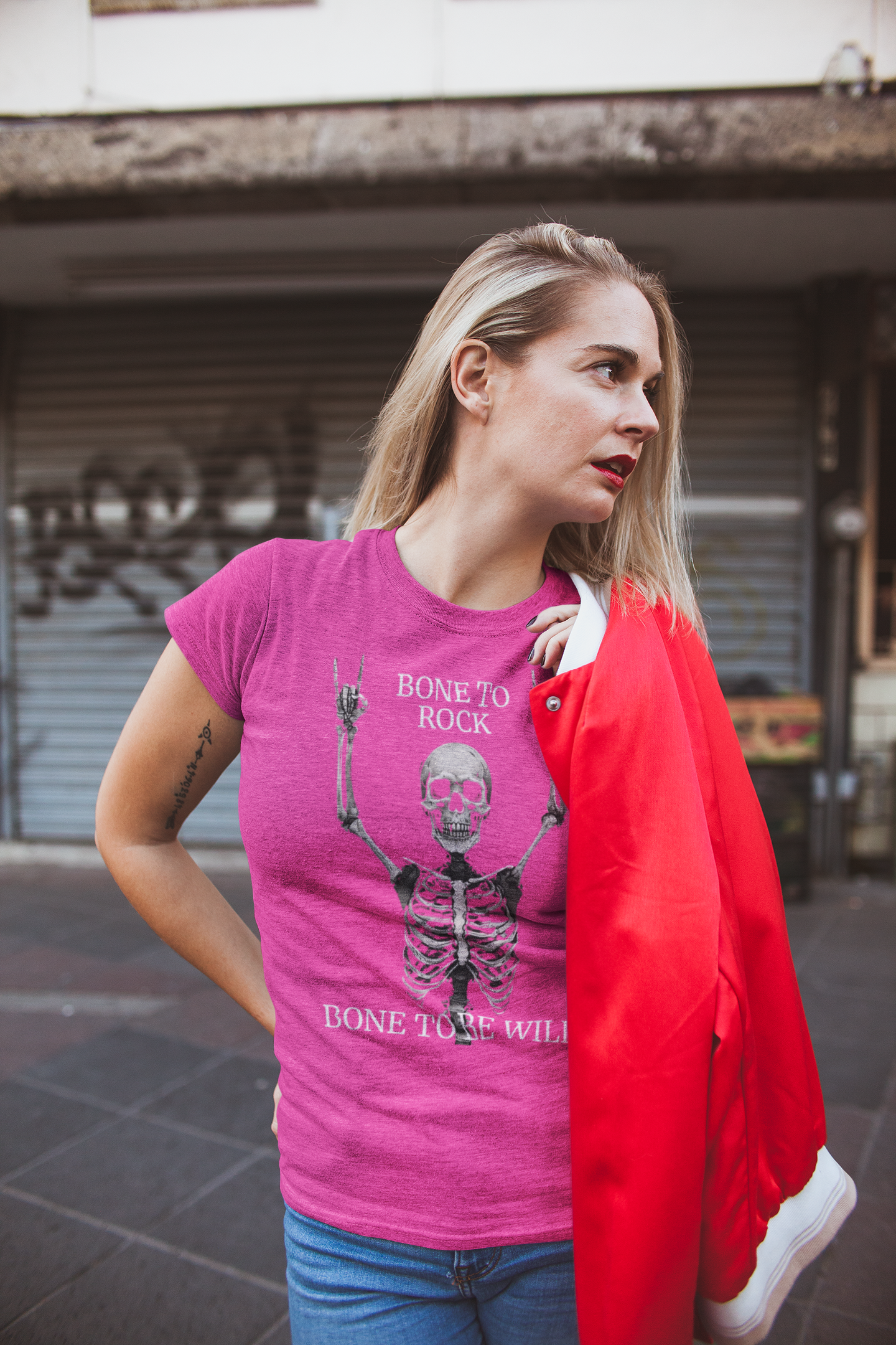 Bone to Rock T-Shirt - Unisex Skull Graphic Tee, Halloween Costume, Music Lover Gift, Fun Party Wear, Casual Outfit