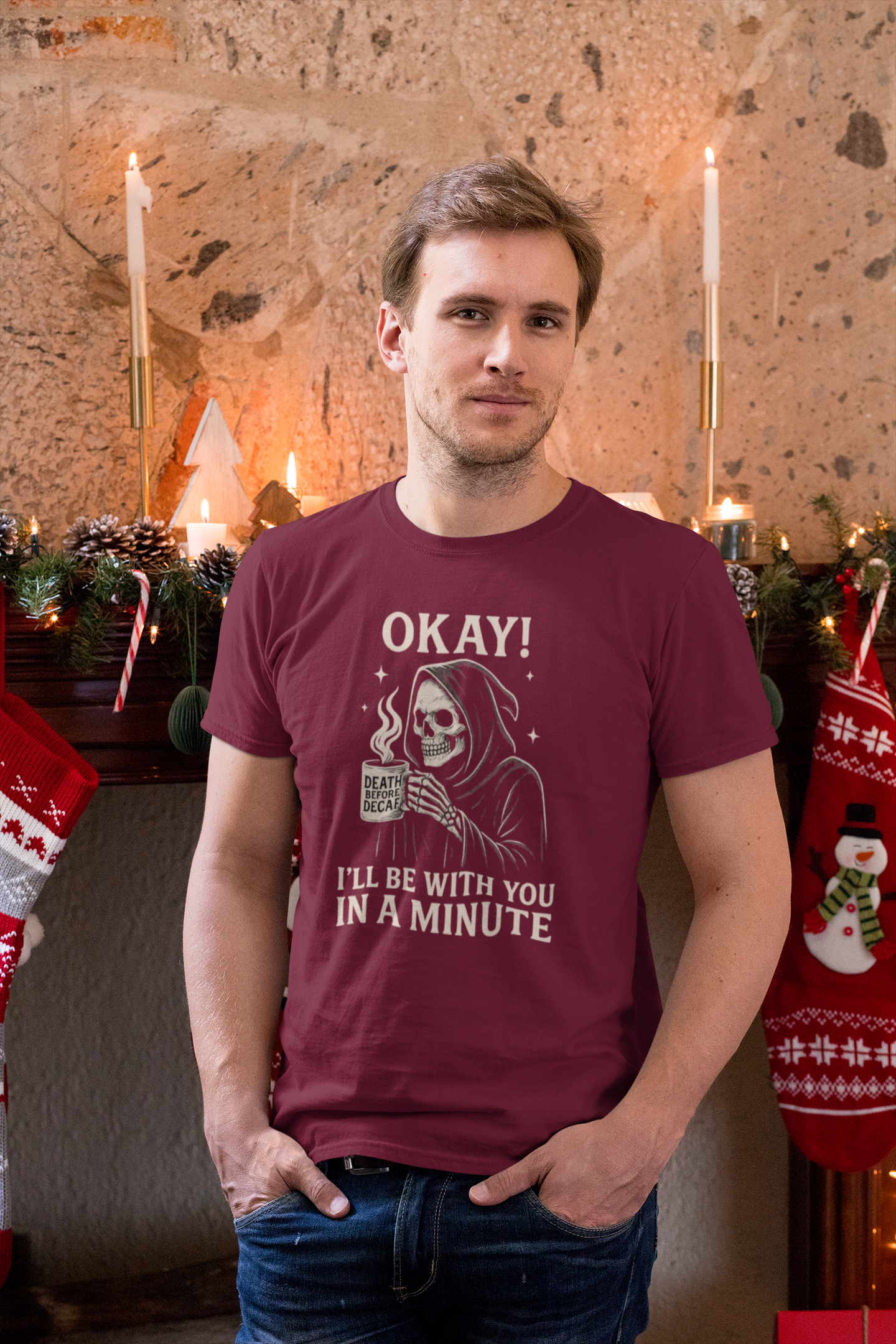Chill Vibes Unisex Tee - Dark Humor Graphic Shirt for Casual Wear, Perfect Gift for Halloween, Birthdays, and Fun Gatherings