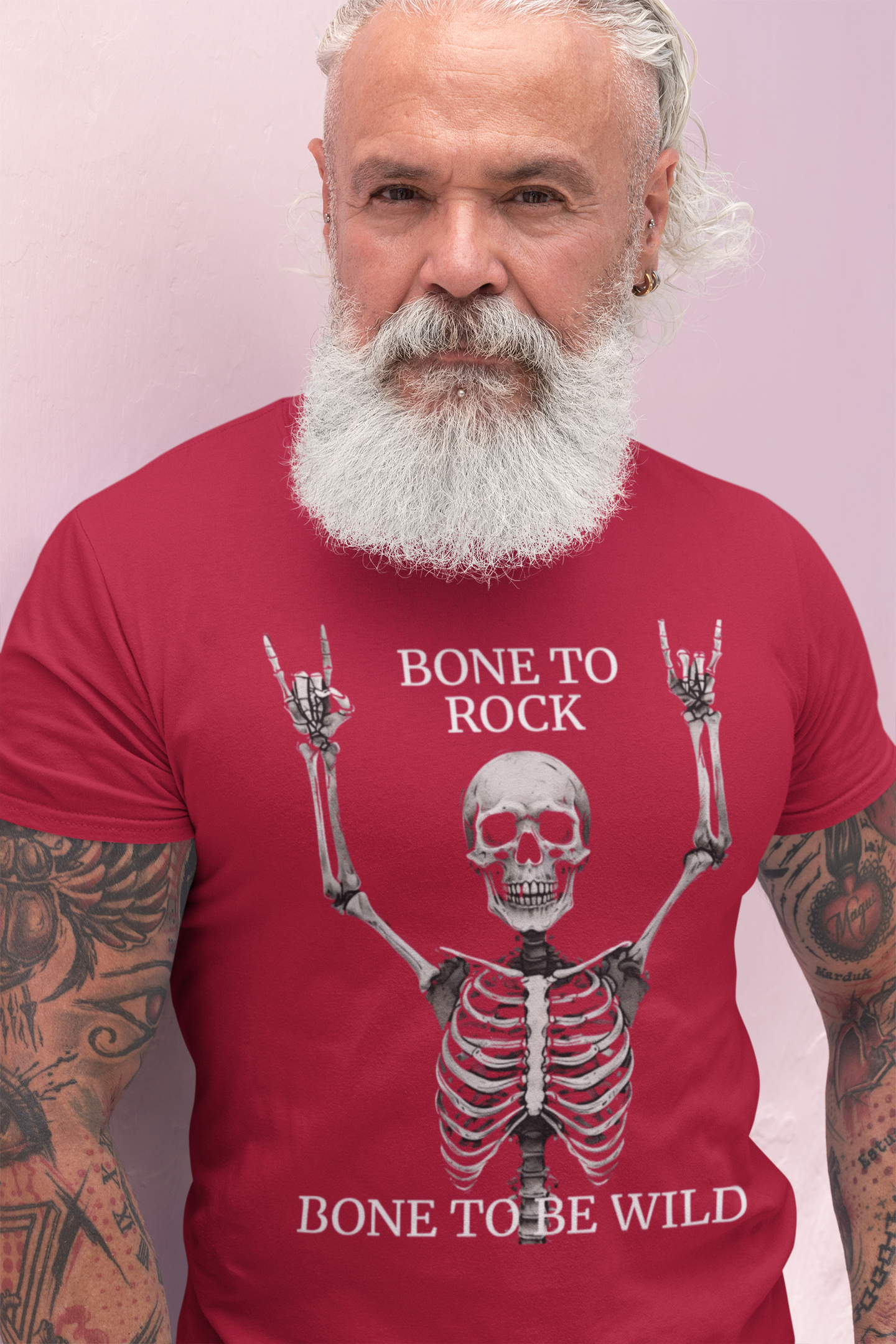 Bone to Rock T-Shirt - Unisex Skull Graphic Tee, Halloween Costume, Music Lover Gift, Fun Party Wear, Casual Outfit