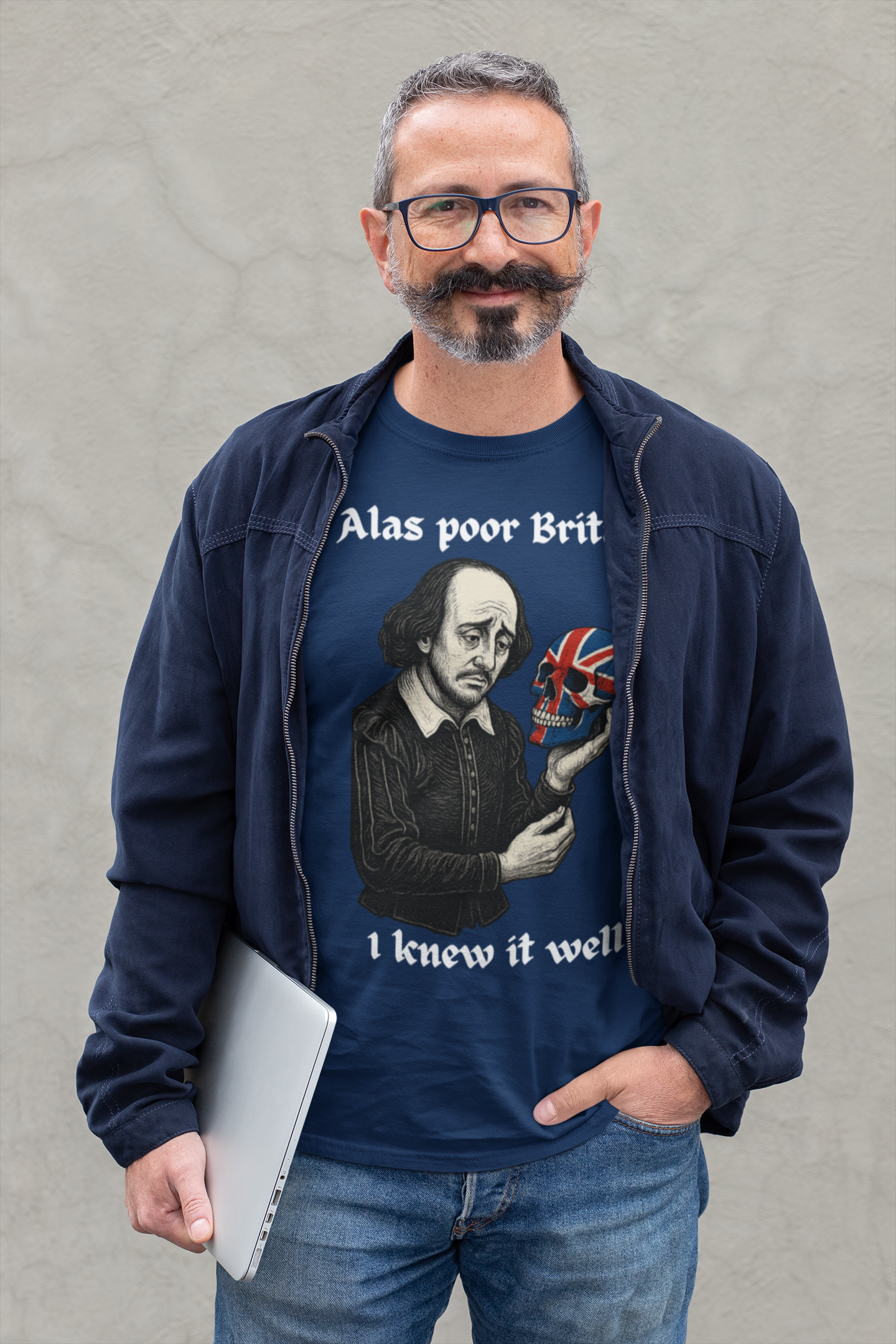Edgy Shakespearean Tee, British Culture Shirt, Graphic Novelty Top, Literary Fan Gift, Casual Daily Wear