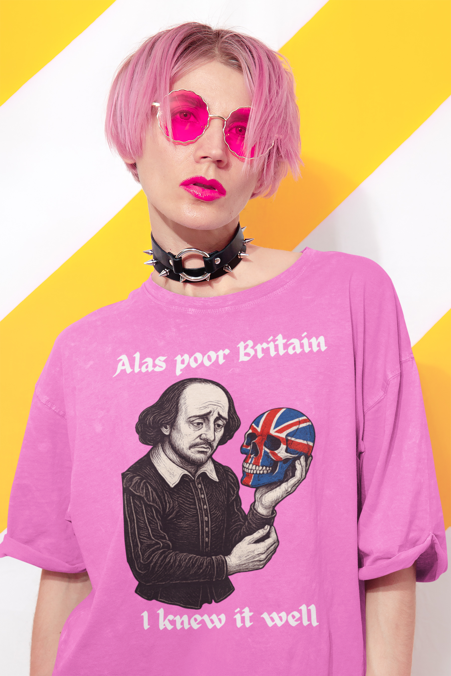 Edgy Shakespearean Tee, British Culture Shirt, Graphic Novelty Top, Literary Fan Gift, Casual Daily Wear