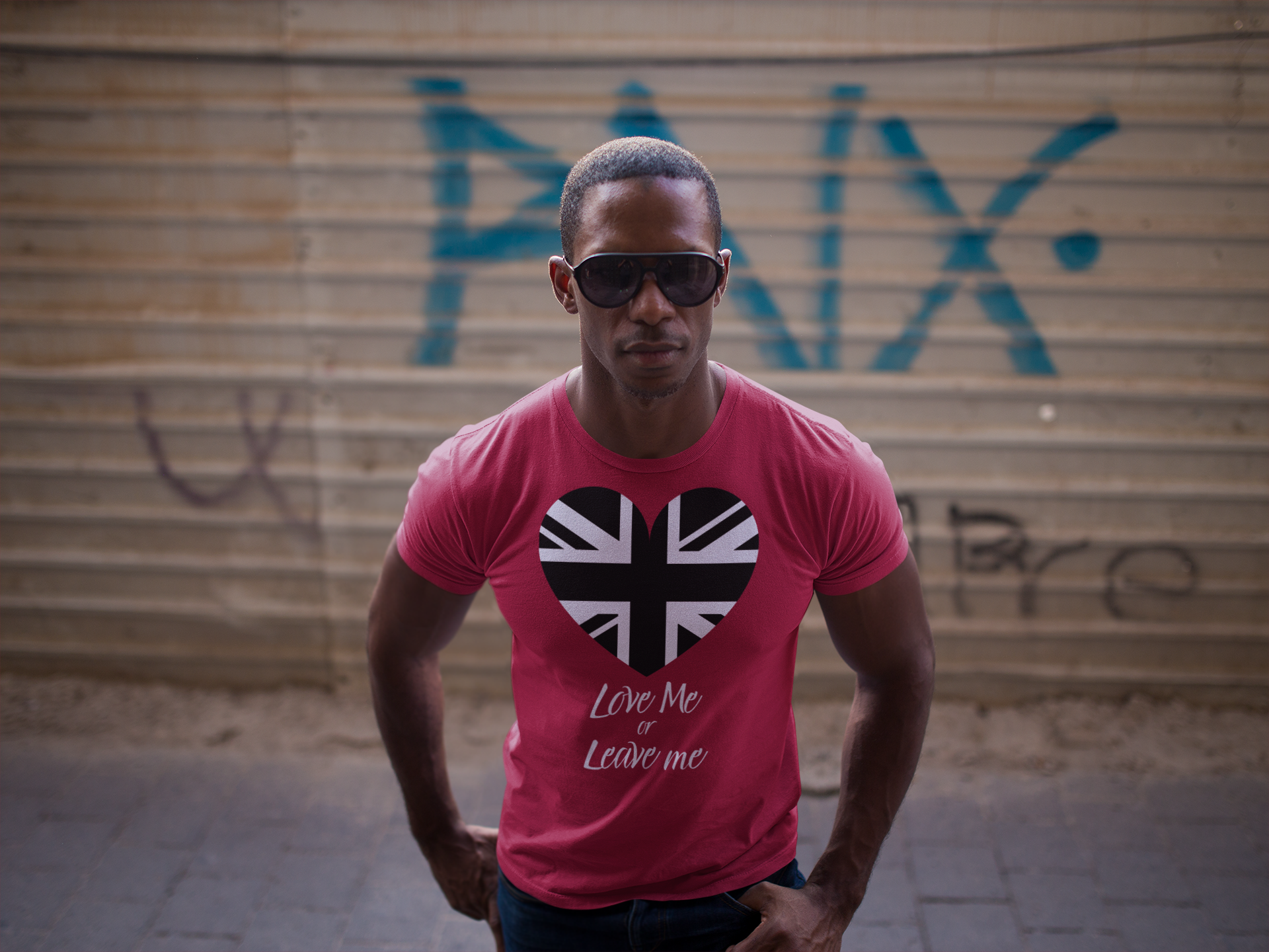 Love Me or Leave Me Heart Tee - Perfect for Casual Wear.