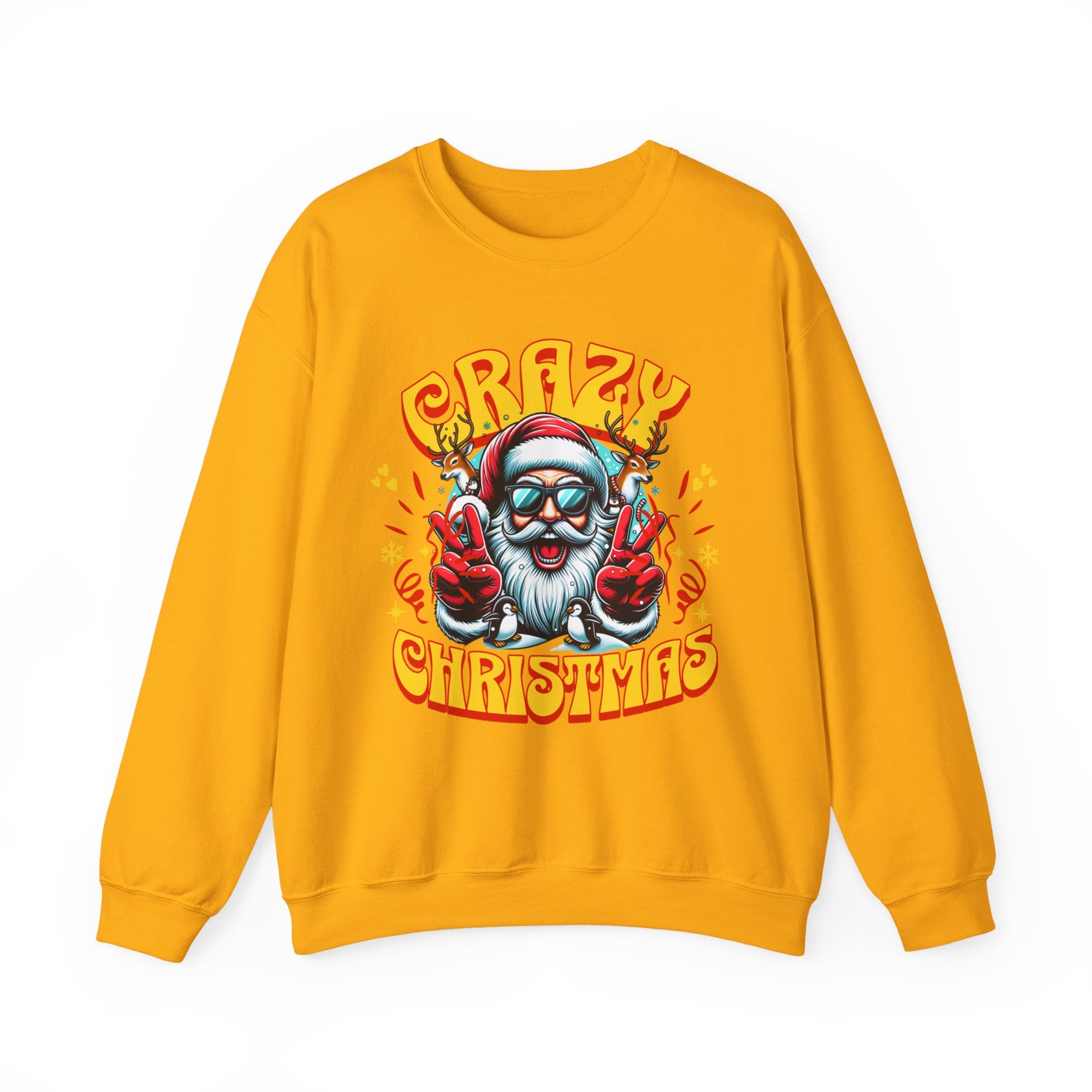 Crazy Christmas Unisex Crewneck Sweatshirt