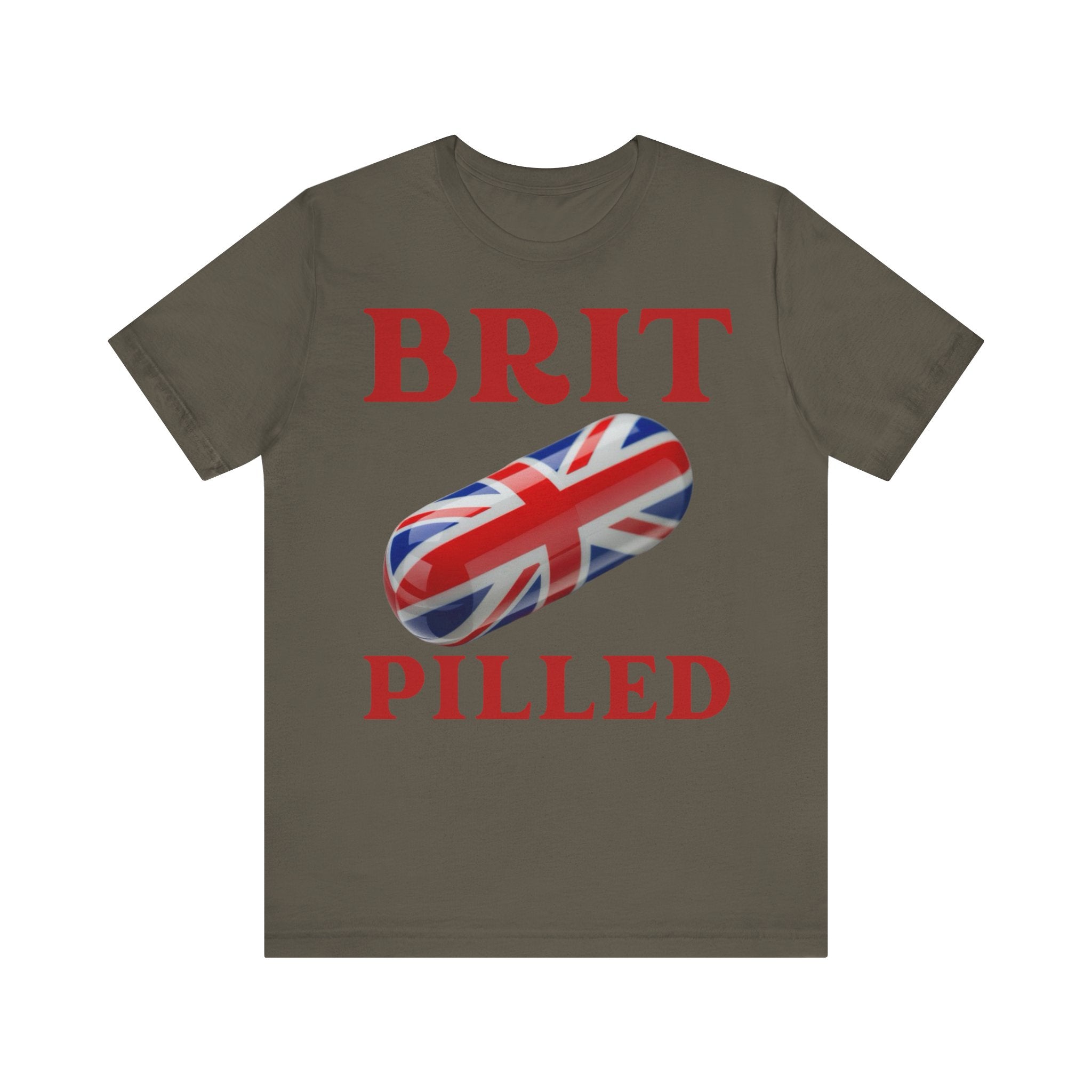 Brit-Pilled Unisex Short Sleeve Tee - Fun Graphic Top for Casual Wear, Gift for Trendsetters, Unique British Style, Cool Everyday [...]