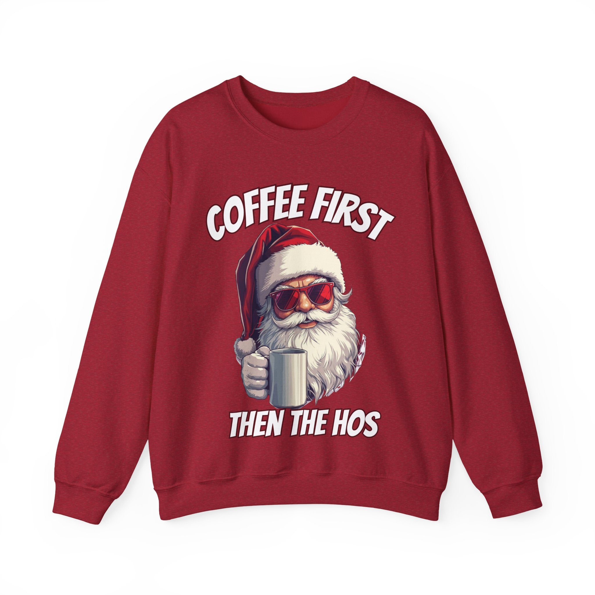 Santa Coffee First Crewneck Sweatshirt