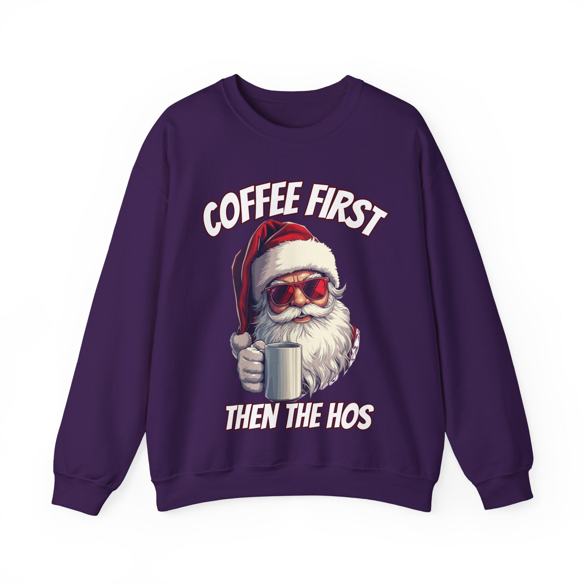 Santa Coffee First Crewneck Sweatshirt