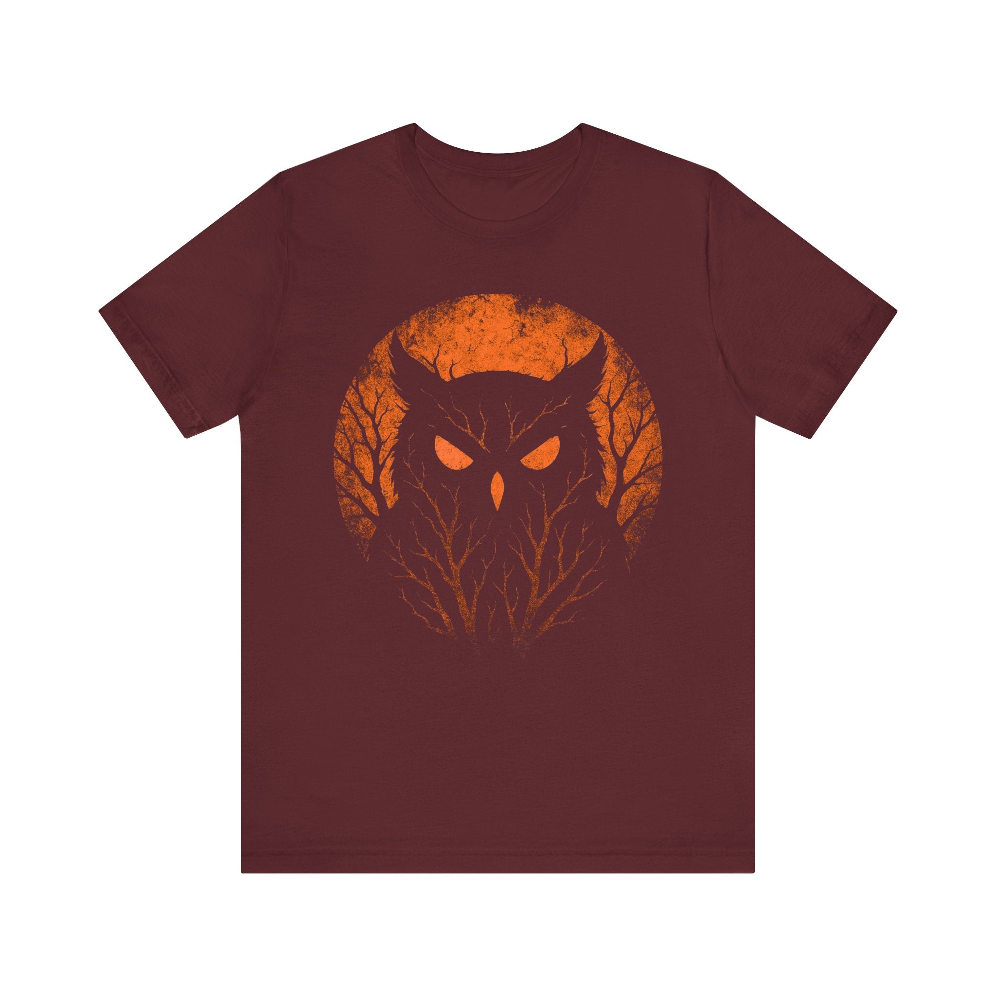 Spooky Owl Graphic Tee for Halloween Lovers