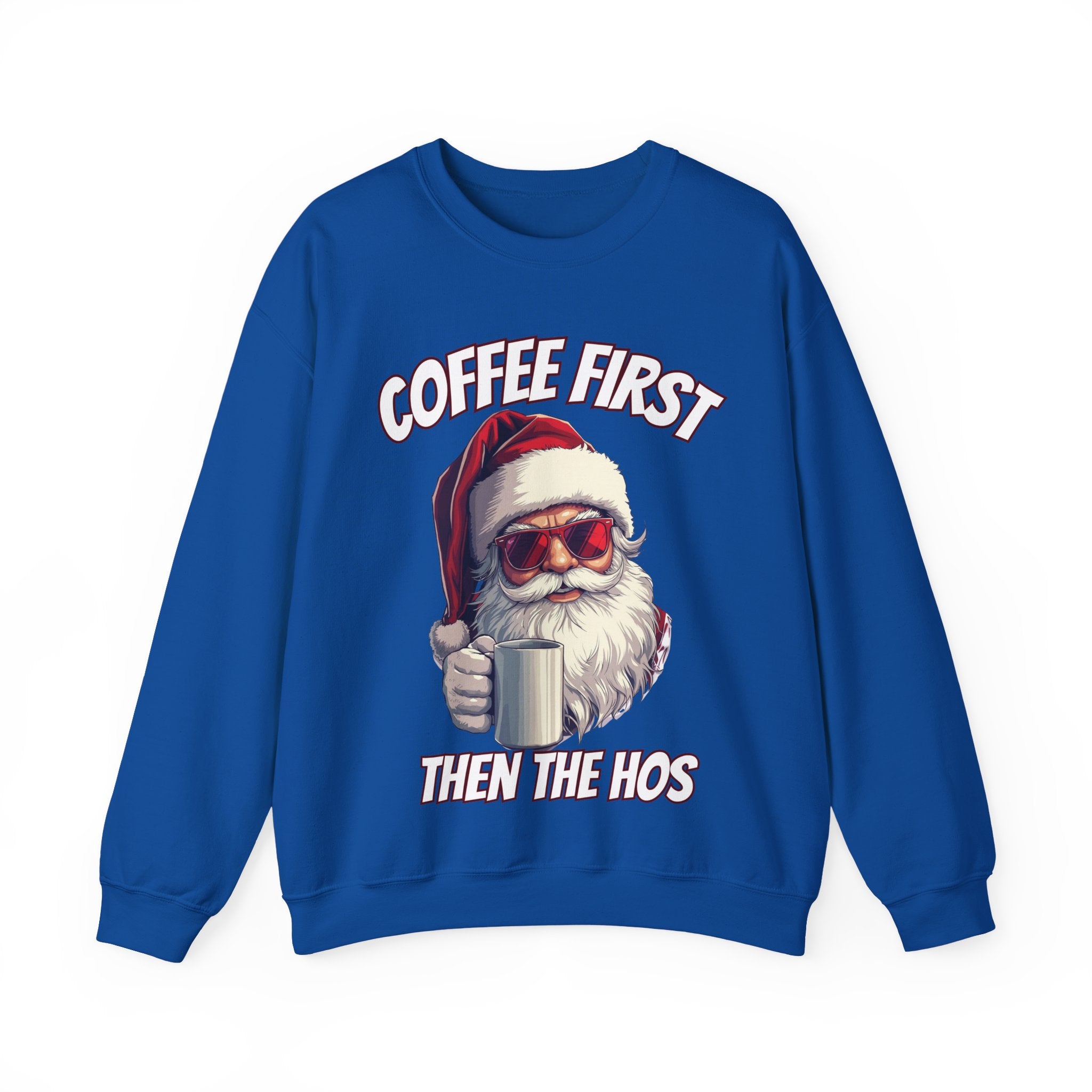 Santa Coffee First Crewneck Sweatshirt