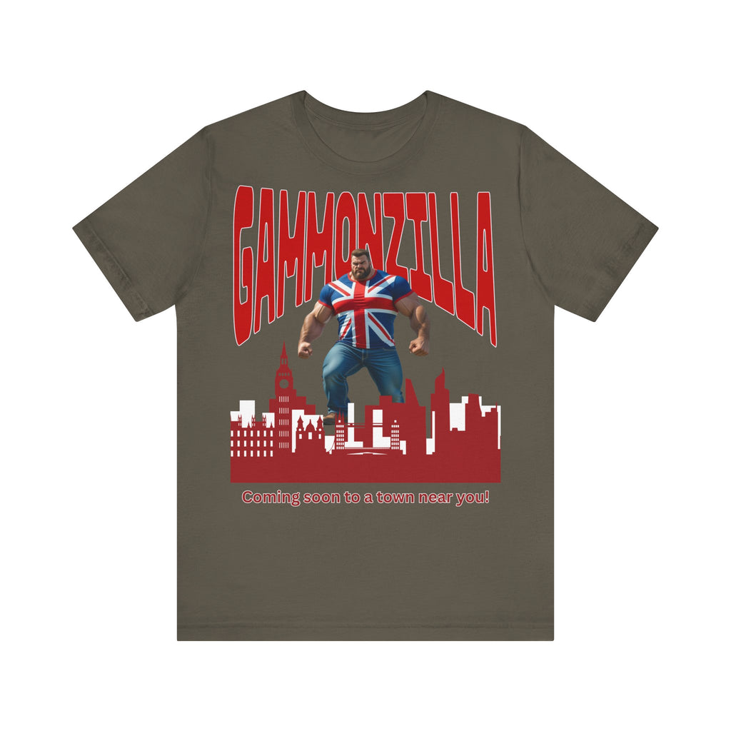 Gammonzilla Unisex Tee | Funny Graphic T-Shirt for Casual Wear, Gift for Comic Fans, Birthday Gift, Novelty Tee, Unique Humor Shirt