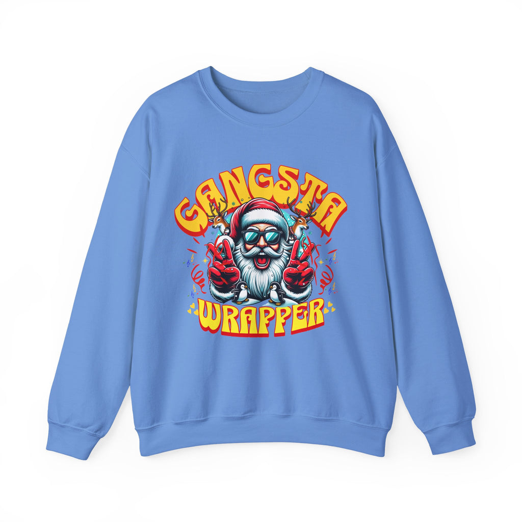 Gangsta Wrapper Sweatshirt - Funny Unisex Holiday Crewneck