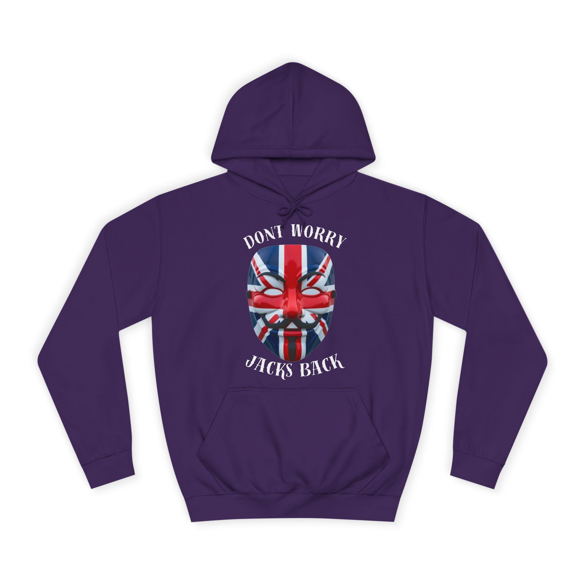 Stylish Unisex College Hoodie - Don't Worry, Jack's Back Design, Cozy Sweatshirt, Perfect Gift for Students, Casual Wear, College [...]