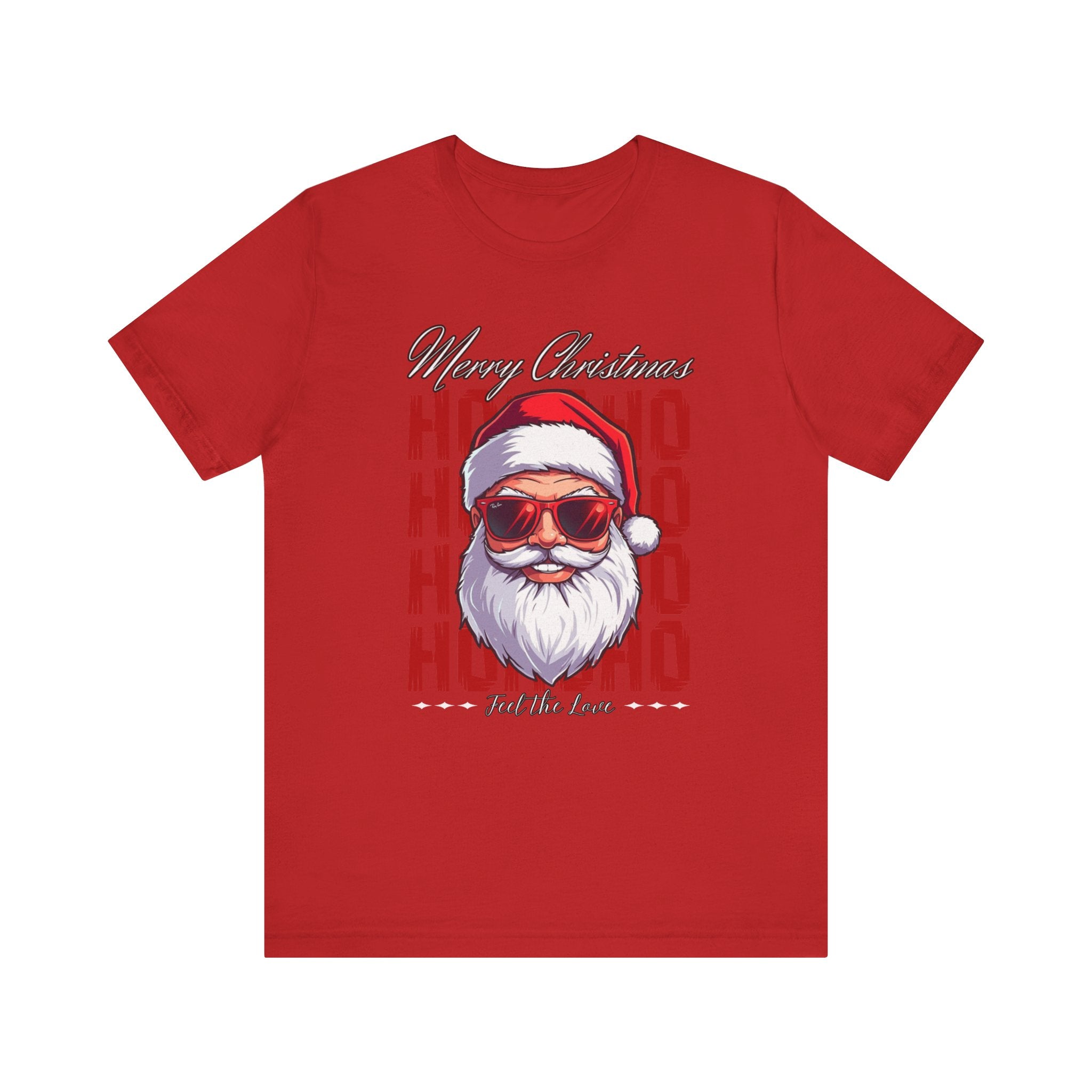 Ho Ho Ho Santa Sunglasses Christmas Tee — "Merry Christmas" Graphic Shirt