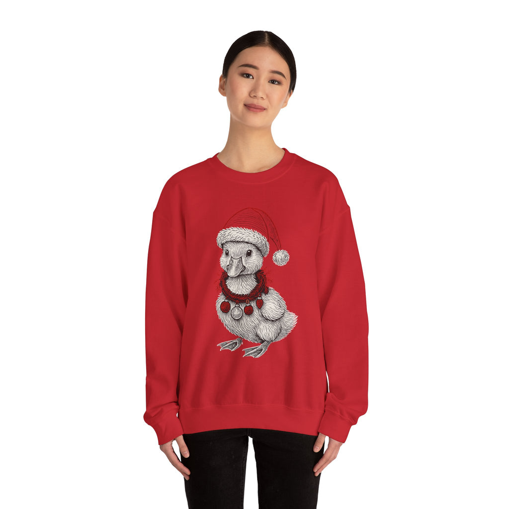 Festive Holiday Crewneck Sweatshirt, Cute Animal Sweater, Christmas Gift, Cozy Apparel, Unisex Fleece Top, Seasonal Fashion
