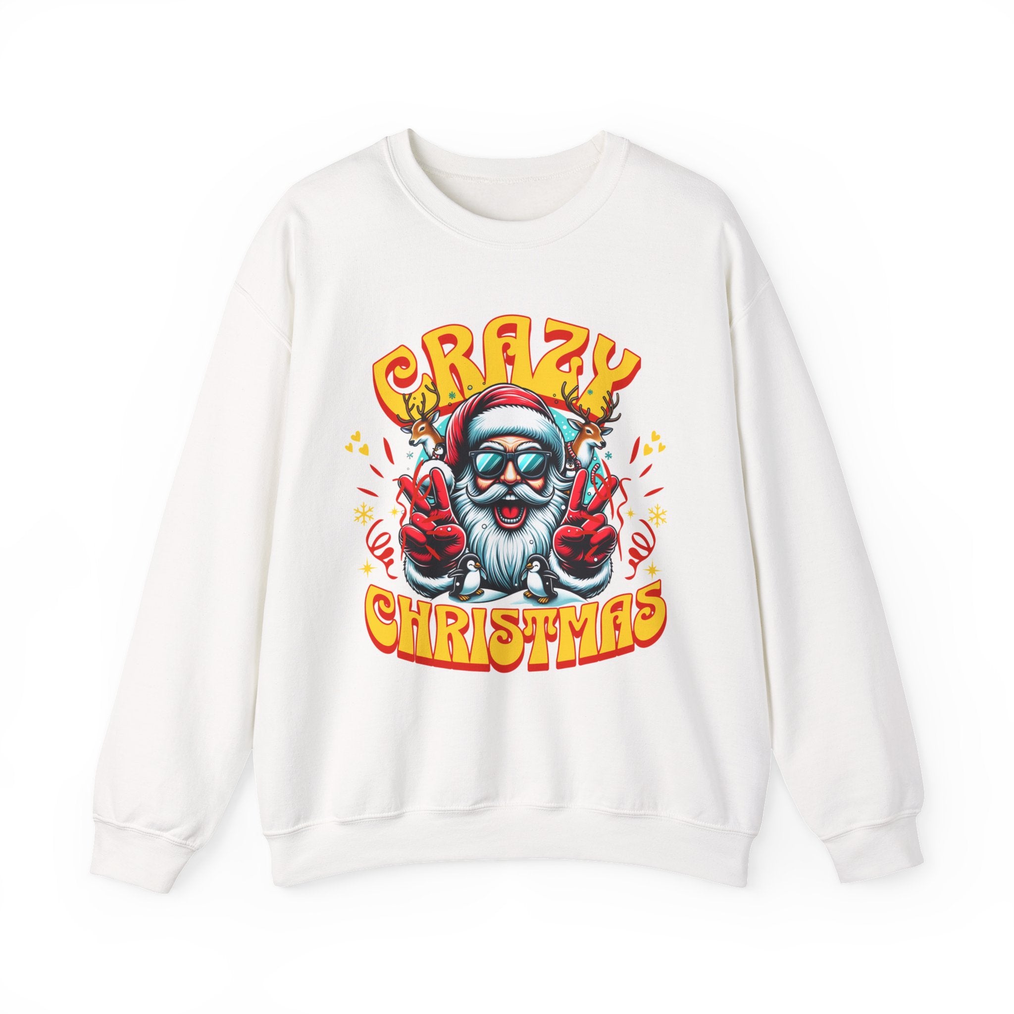 Crazy Christmas Unisex Crewneck Sweatshirt