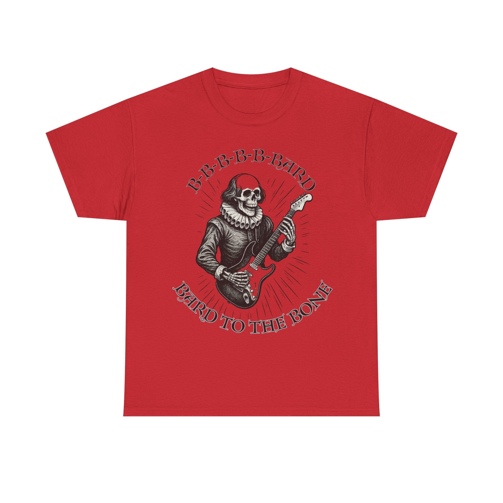 Rock-Inspired Unisex Tee, Skellie Guitarist Shirt, Music Lover Apparel, Halloween Costume Tee, Unique Gift for Musicians