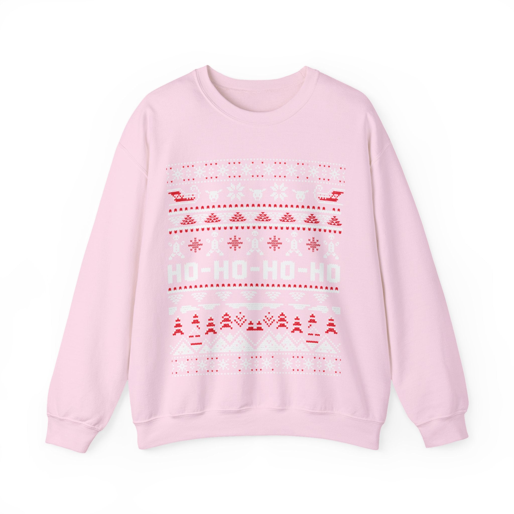 Christmas Ho-Ho-Ho Crewneck Sweatshirt — Festive Ugly Sweater Style