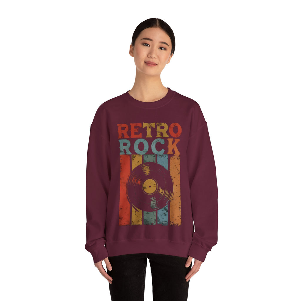 Retro Rock Unisex Crewneck Sweatshirt - Vintage Music Vibes
