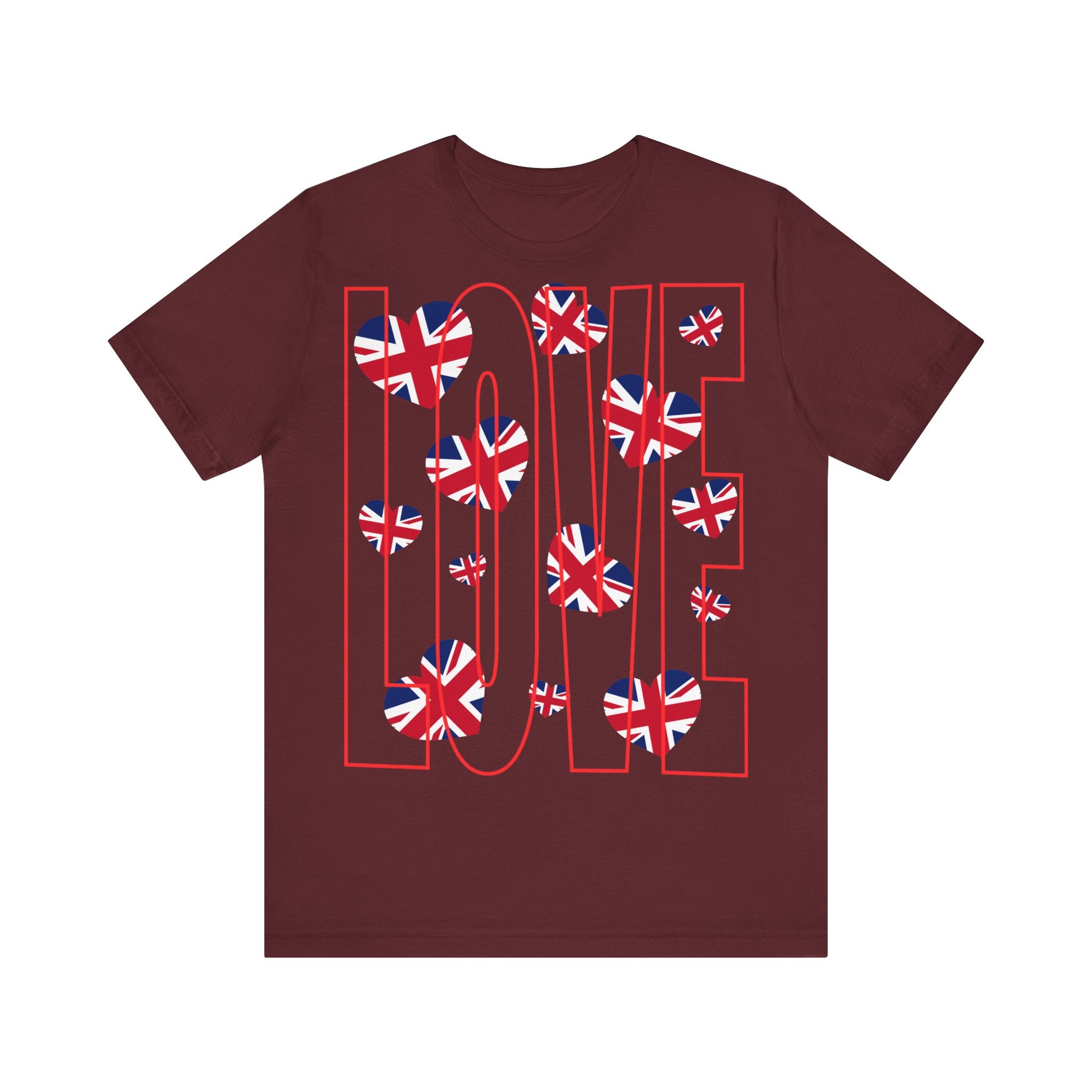 Love of Britain  Unisex Tee  , Casual Outings, British Pride, Gifts, Love UK