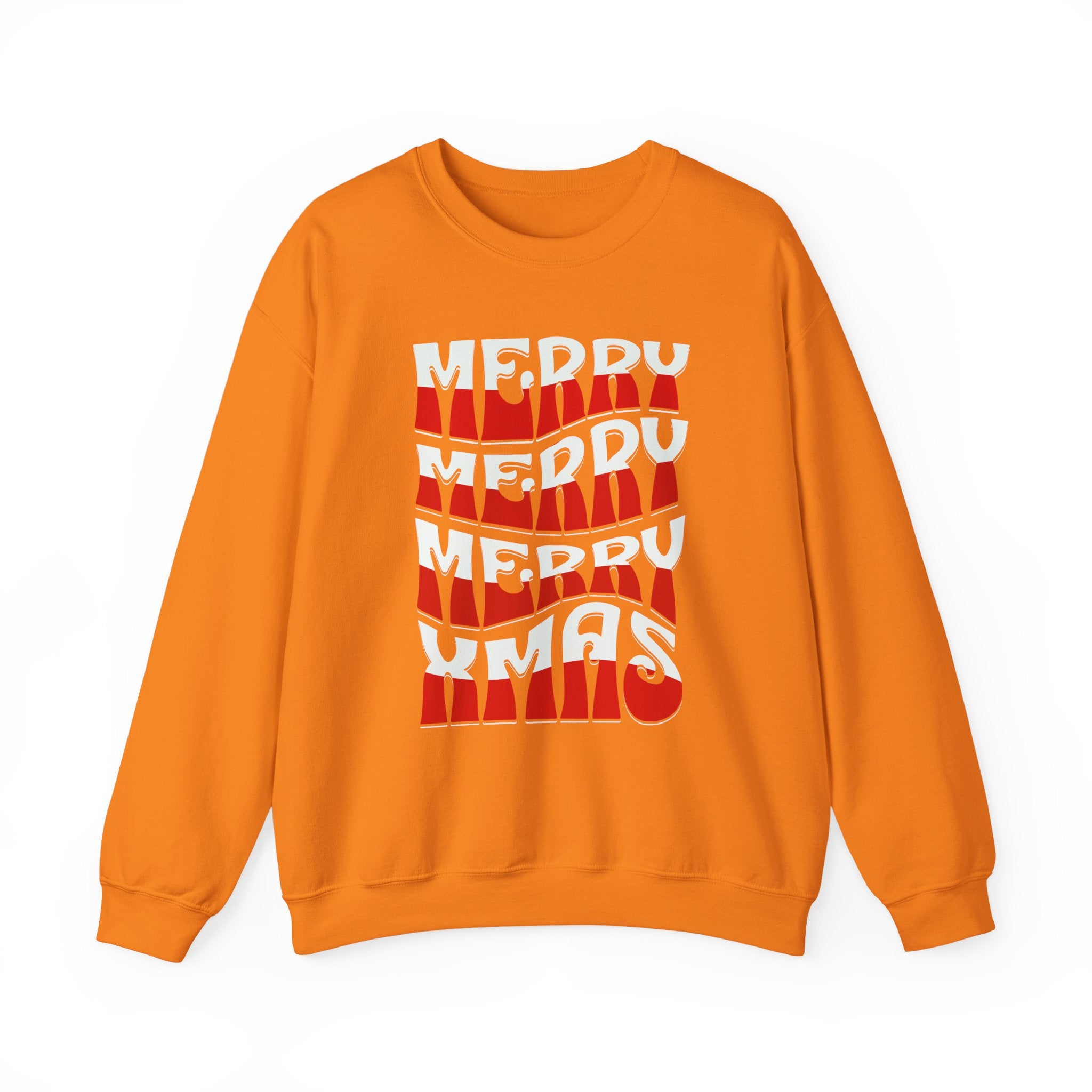Merry Xmas Stacked Crewneck Sweatshirt
