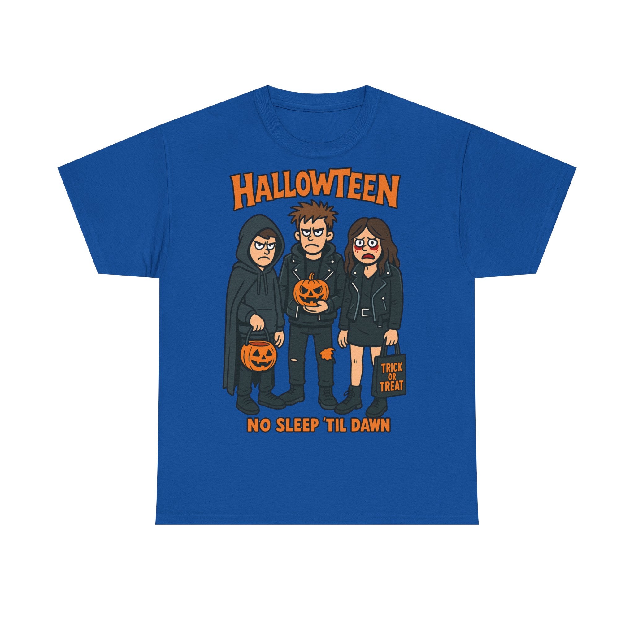 Halloween Themed Unisex Heavy Cotton Tee - Spooky Graphic Shirt, Trick or Treat, Party Wear, Gift for Halloween Lovers