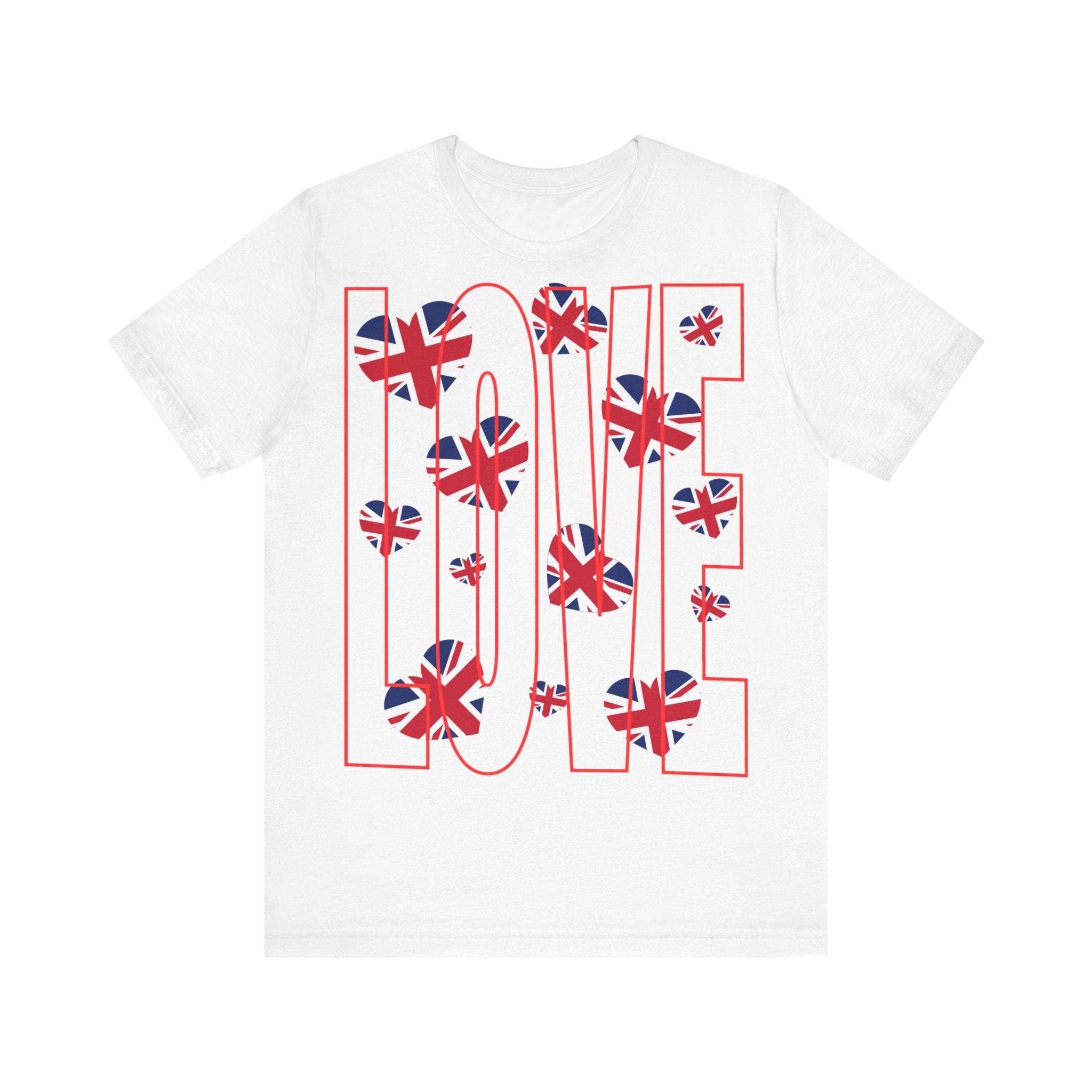 Love of Britain  Unisex Tee  , Casual Outings, British Pride, Gifts, Love UK
