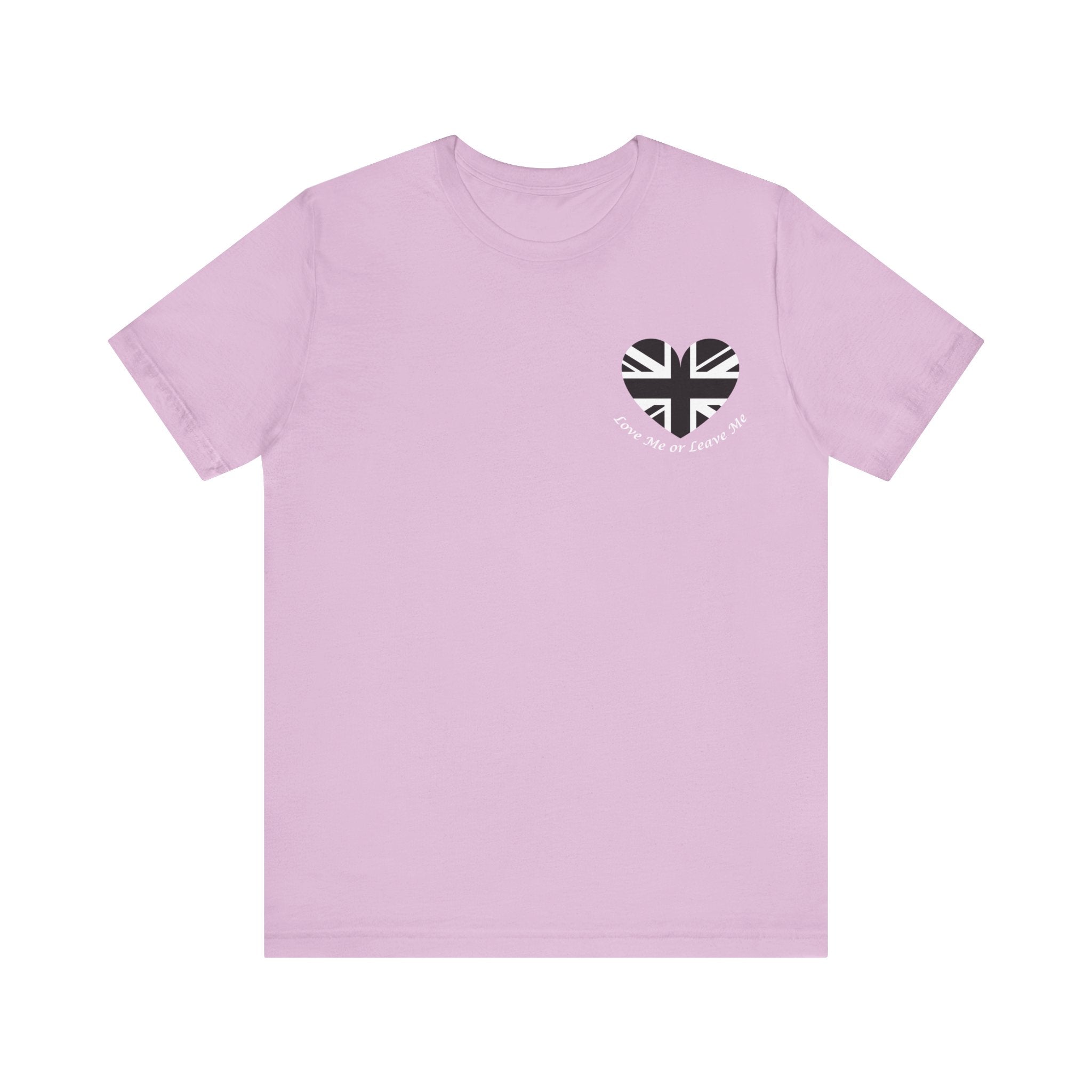 Union Jack Love Unisex Tee, Casual Tee, Graphic Tee, Gift for Her, Travel Shirt, British Pride Shirt