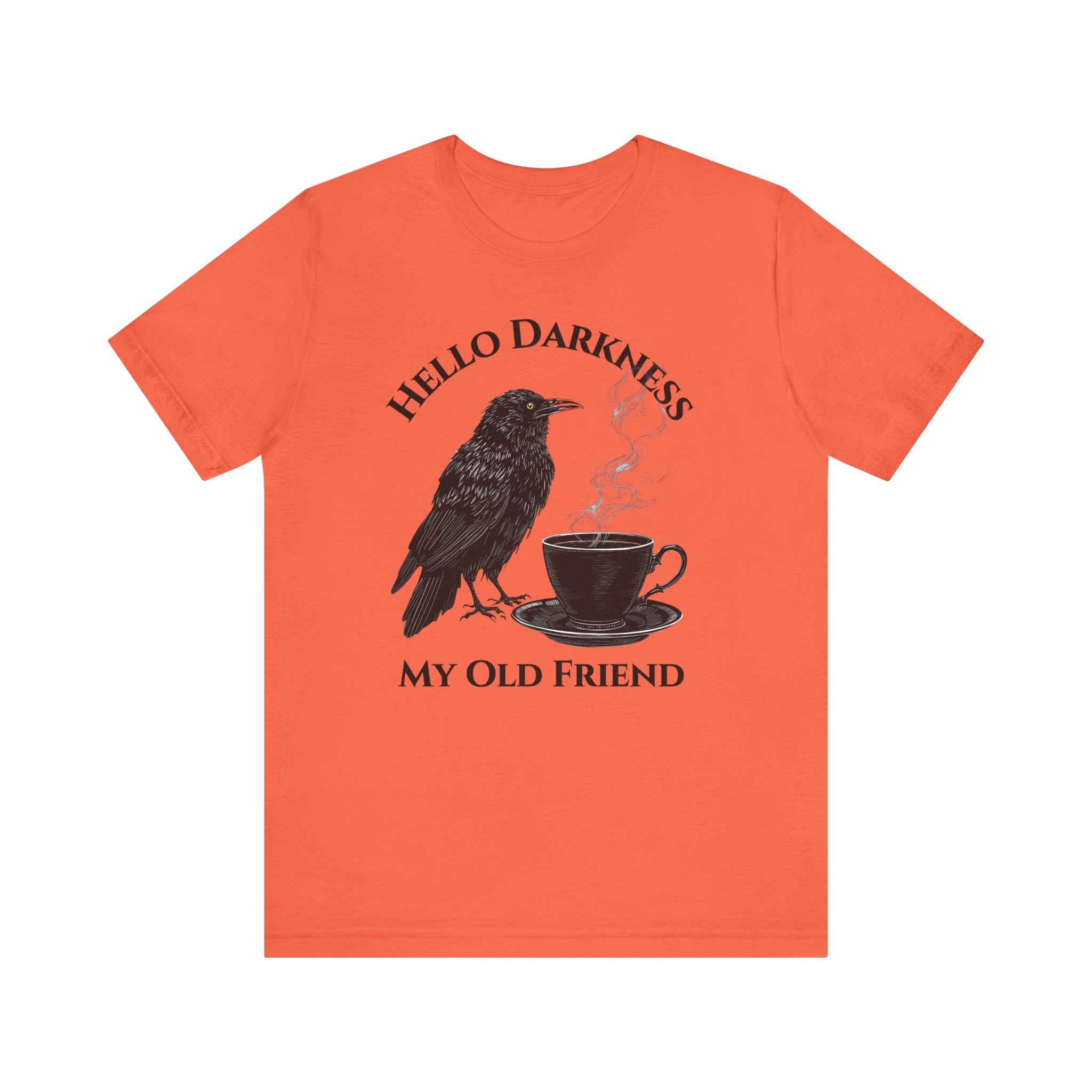 Hello Darkness My Old Friend Raven Coffee Tee