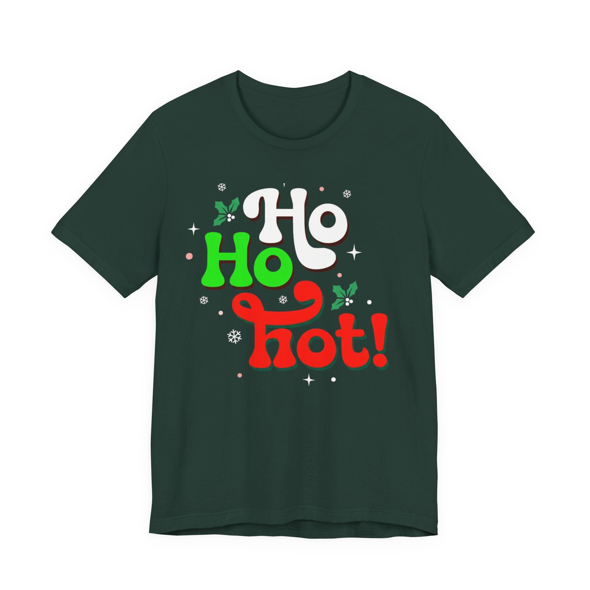 Ho Ho Hot! Christmas Graphic Tee — Funny Holiday T-Shirt