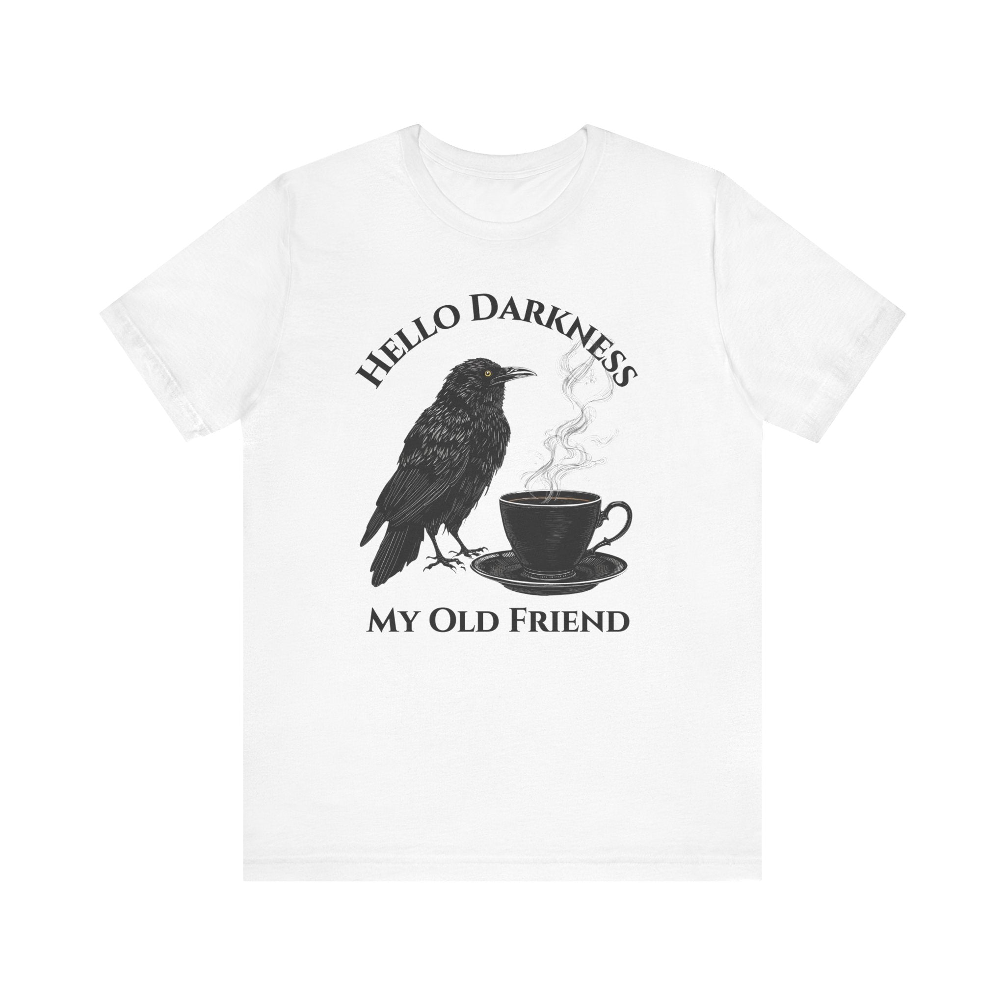 Hello Darkness My Old Friend Raven Coffee Tee