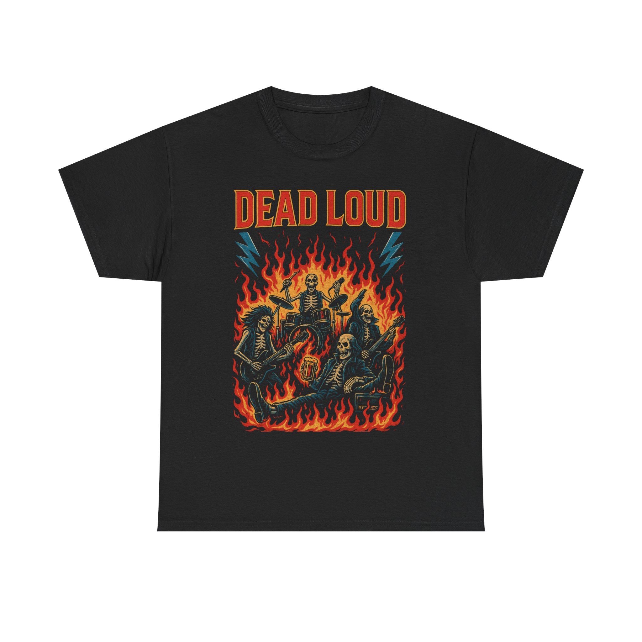 Dead Loud Graphic Tee - Unisex Heavy Cotton Shirt, Rock Concert T-shirt, Casual Everyday Wear, Music Festival Outfit, Gift for Music Lovers