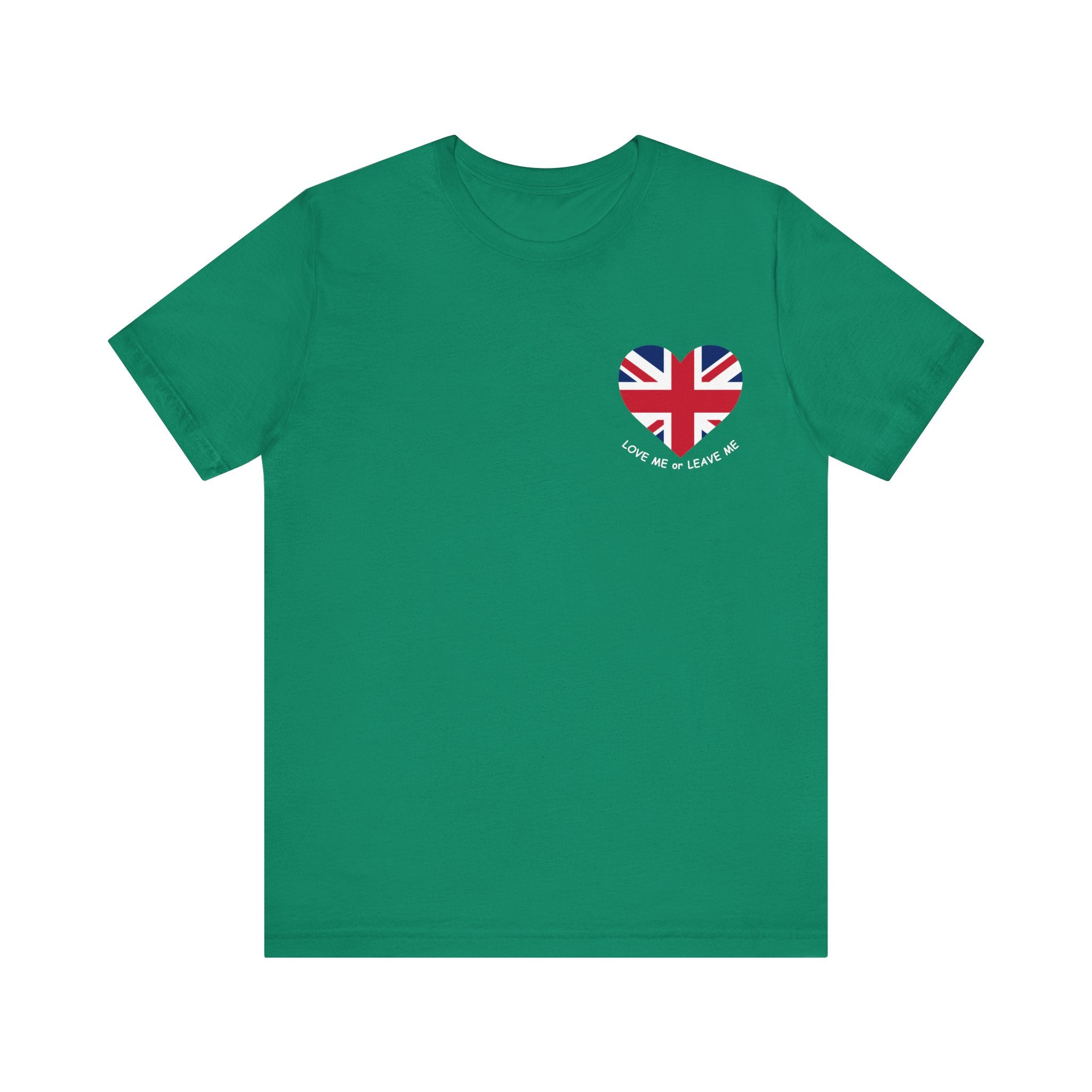 Union Jack Love Tee - Unisex Jersey Short Sleeve T-Shirt, Casual Wear, Travel Souvenir, Gift for Friends, British Pride Shirt