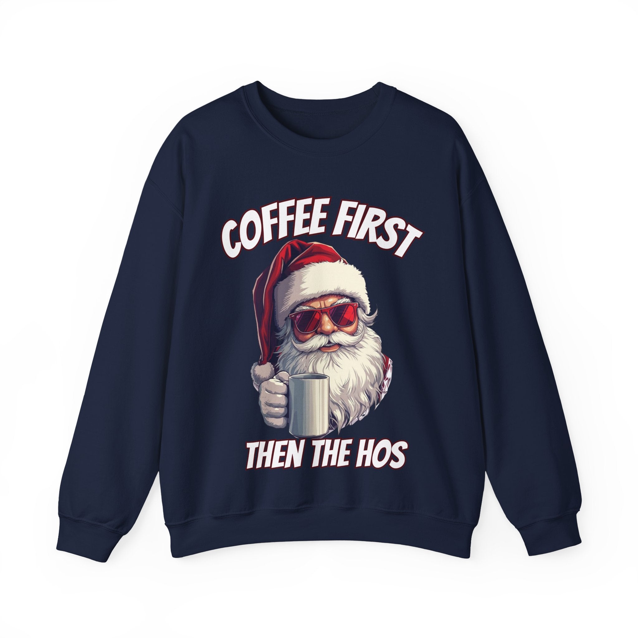 Santa Coffee First Crewneck Sweatshirt