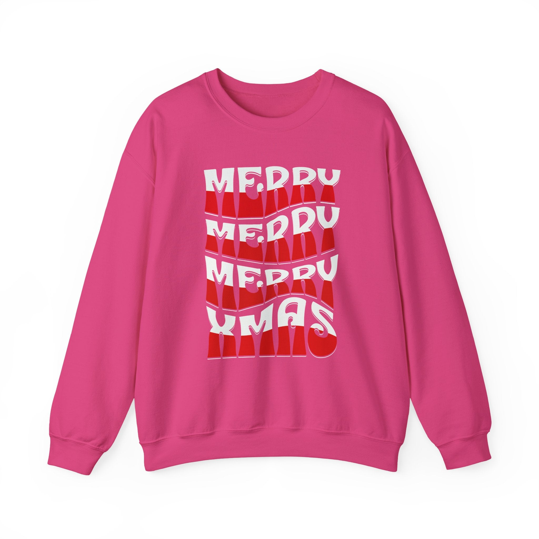 Merry Xmas Stacked Crewneck Sweatshirt