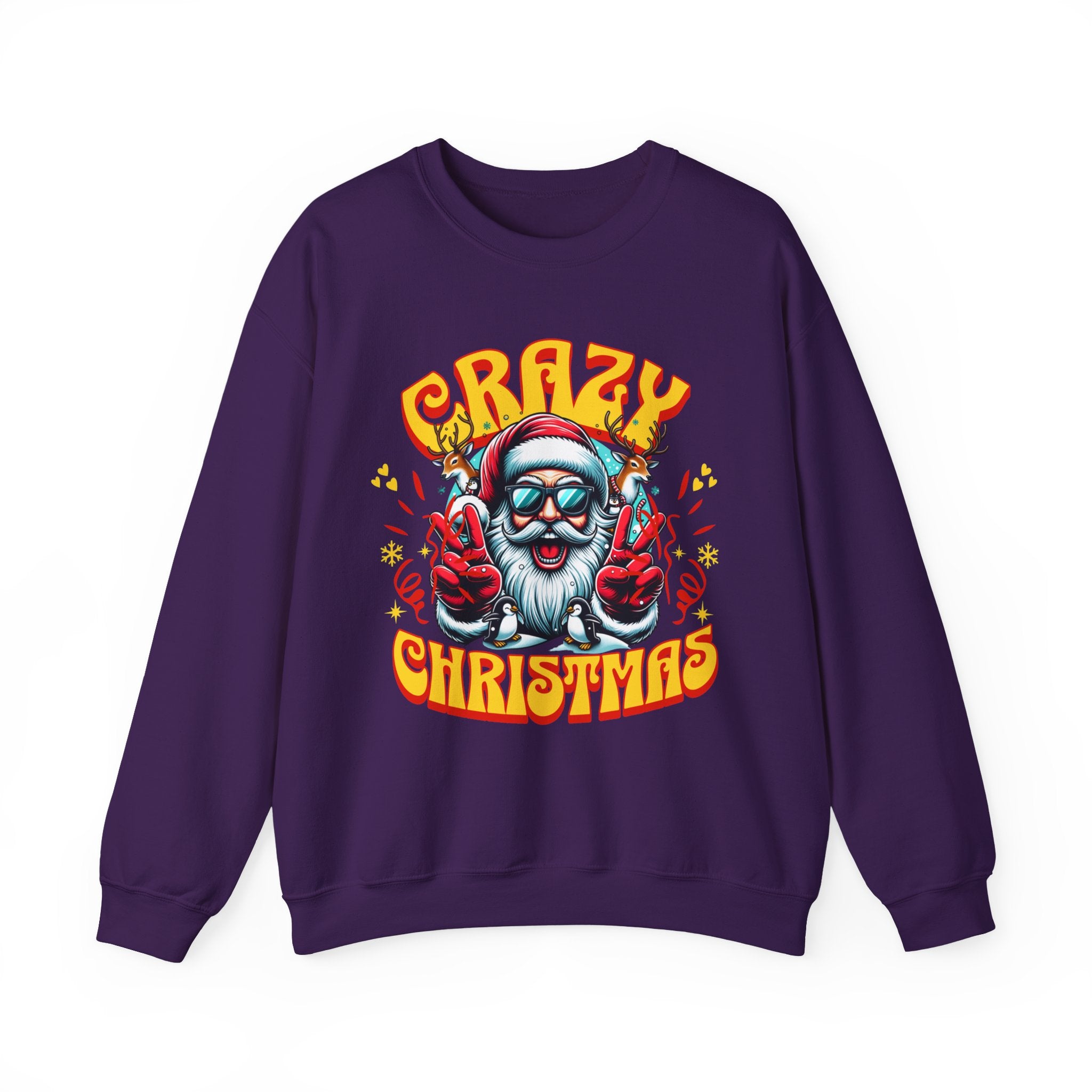 Crazy Christmas Unisex Crewneck Sweatshirt