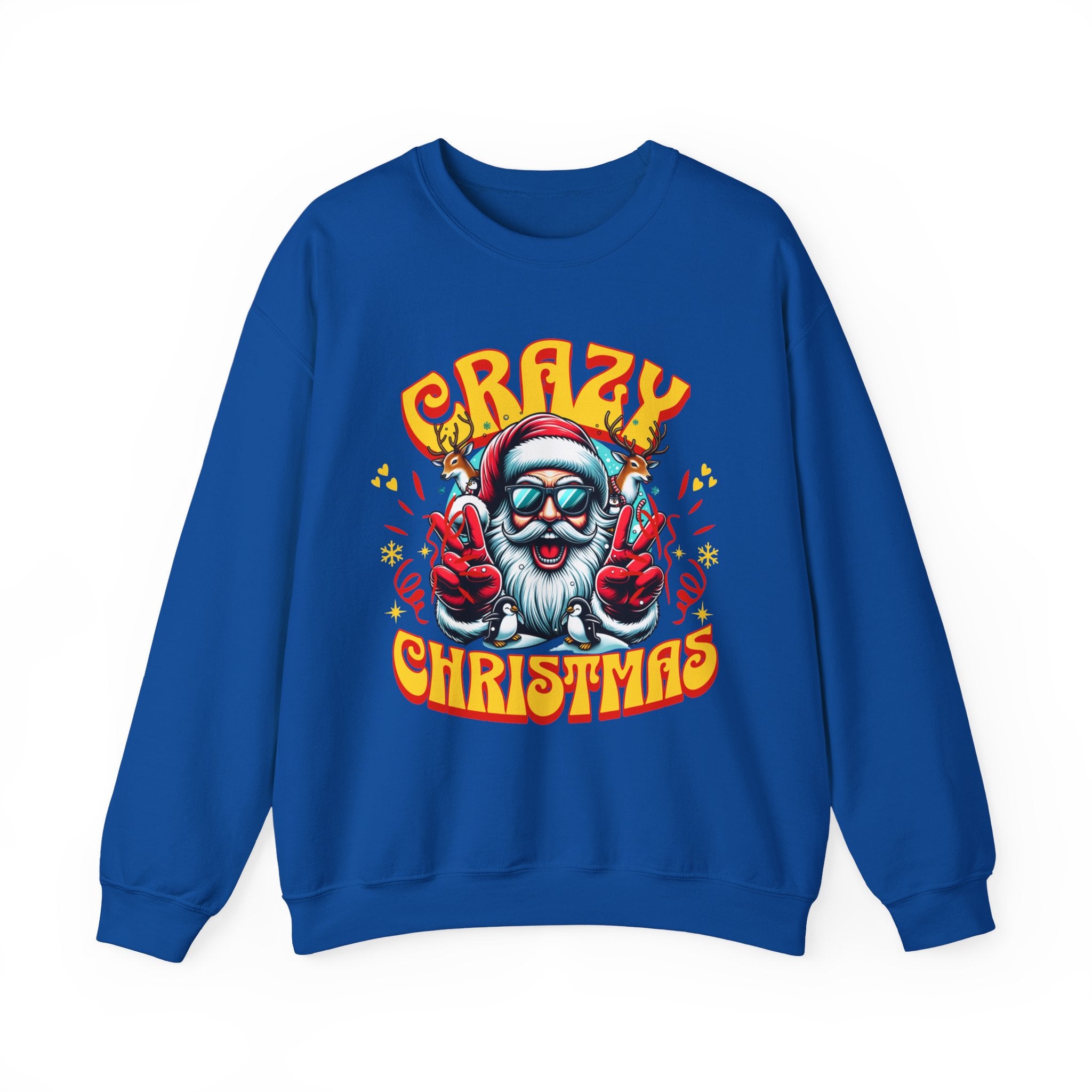 Crazy Christmas Unisex Crewneck Sweatshirt