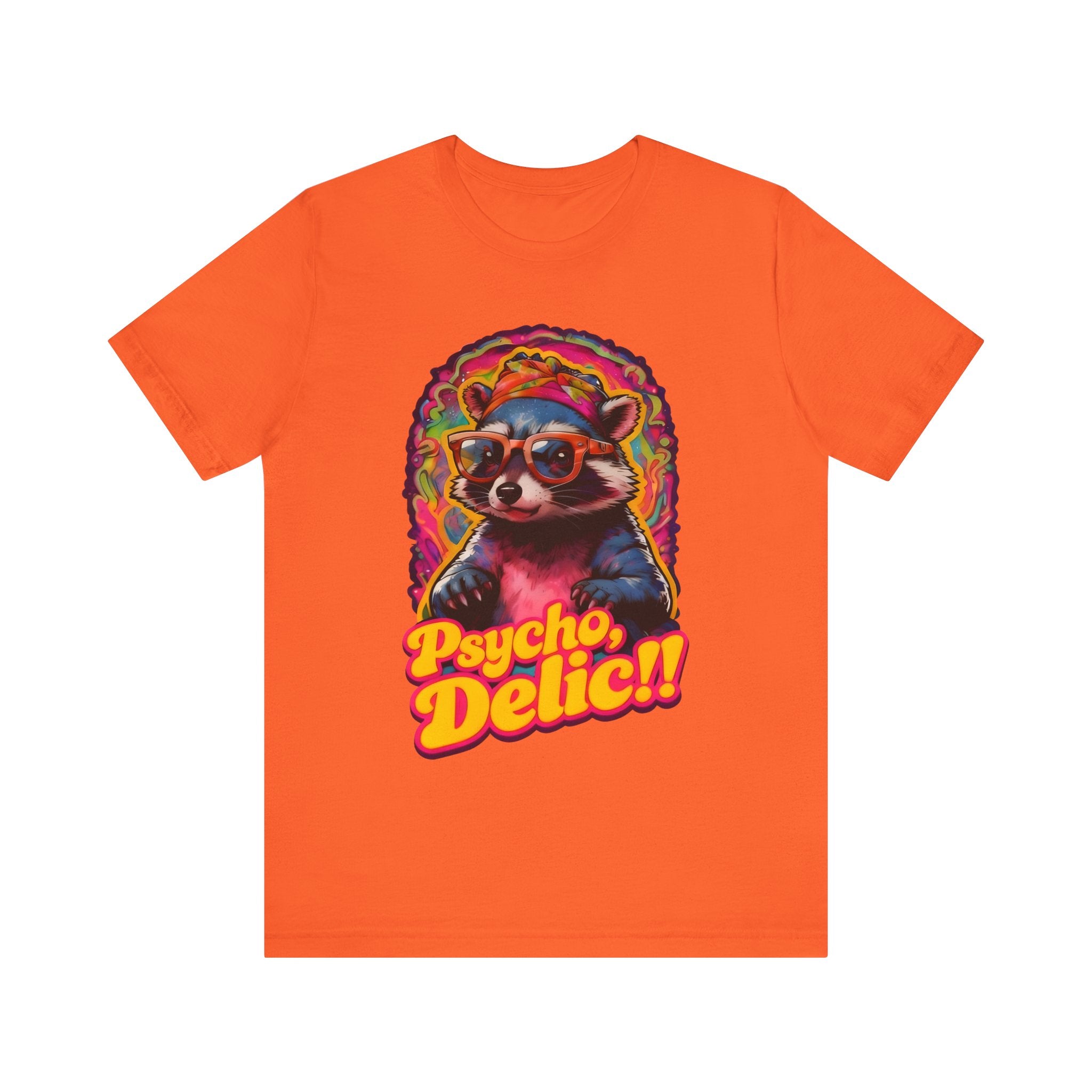 Psycho Delic Raccoon Tee - Unisex Jersey Short Sleeve T-Shirt