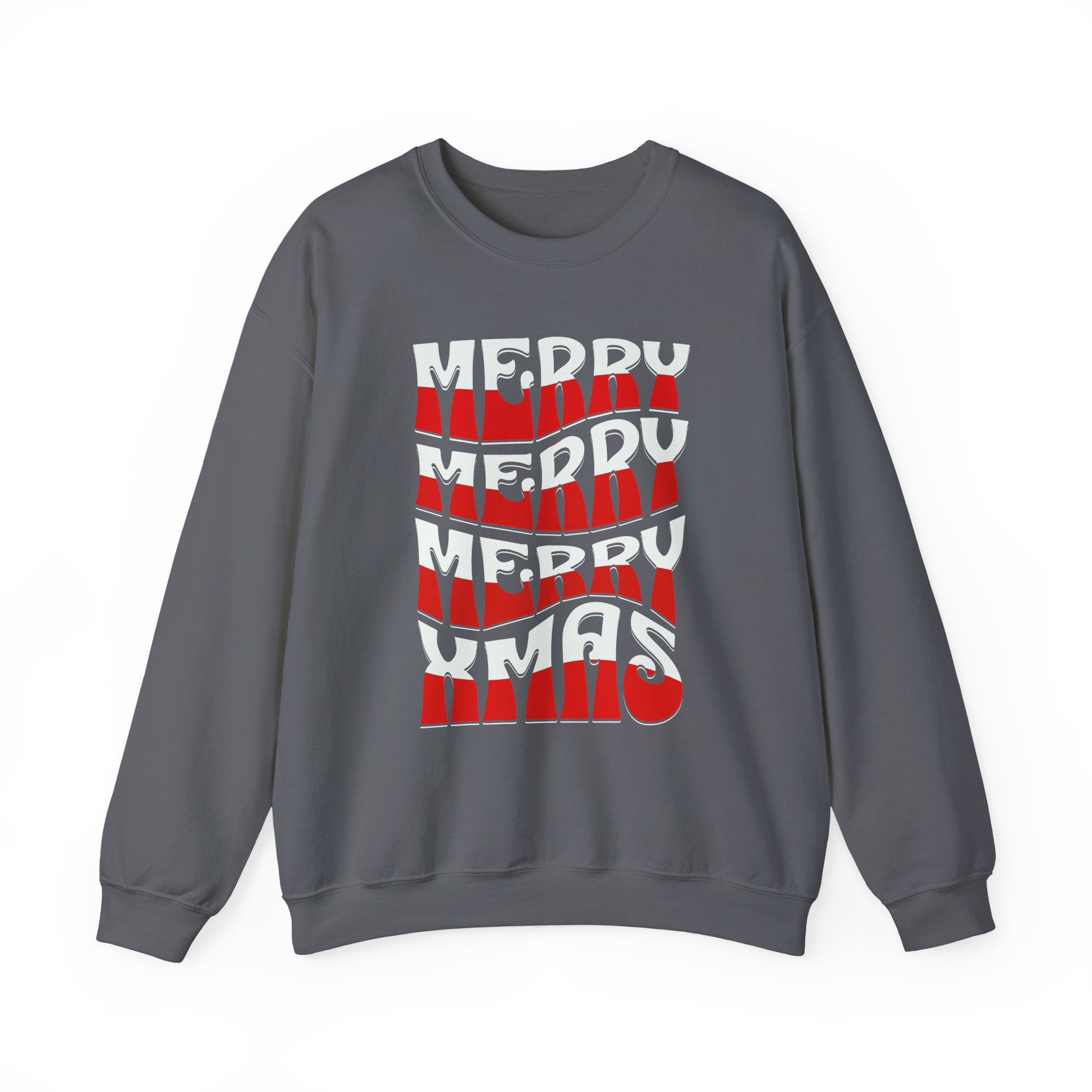 Merry Xmas Stacked Crewneck Sweatshirt