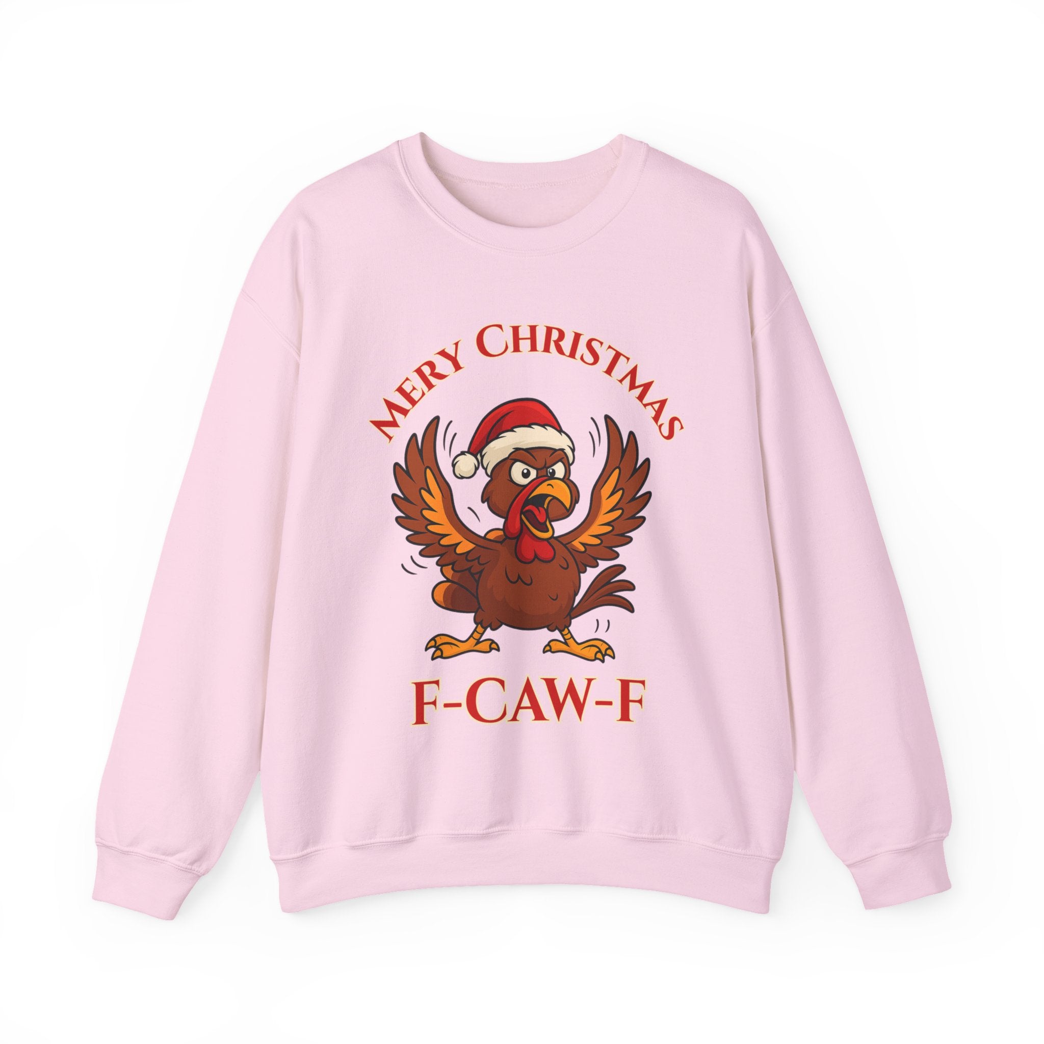 Funny Christmas Crewneck Sweatshirt - "Mery Christmas F-CAW-F"