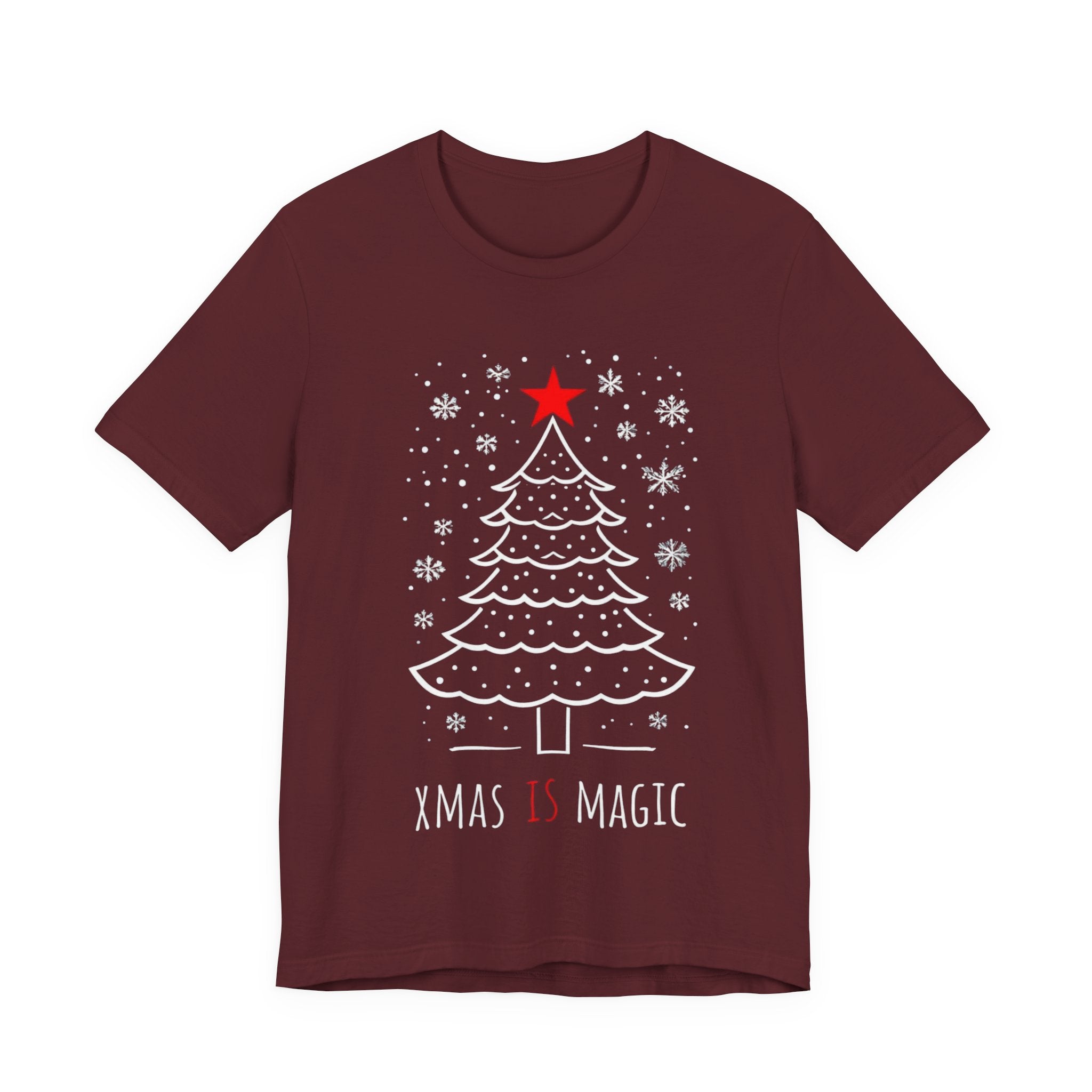 Xmas Is Magic T-Shirt — Festive Christmas Tree Holiday Tee