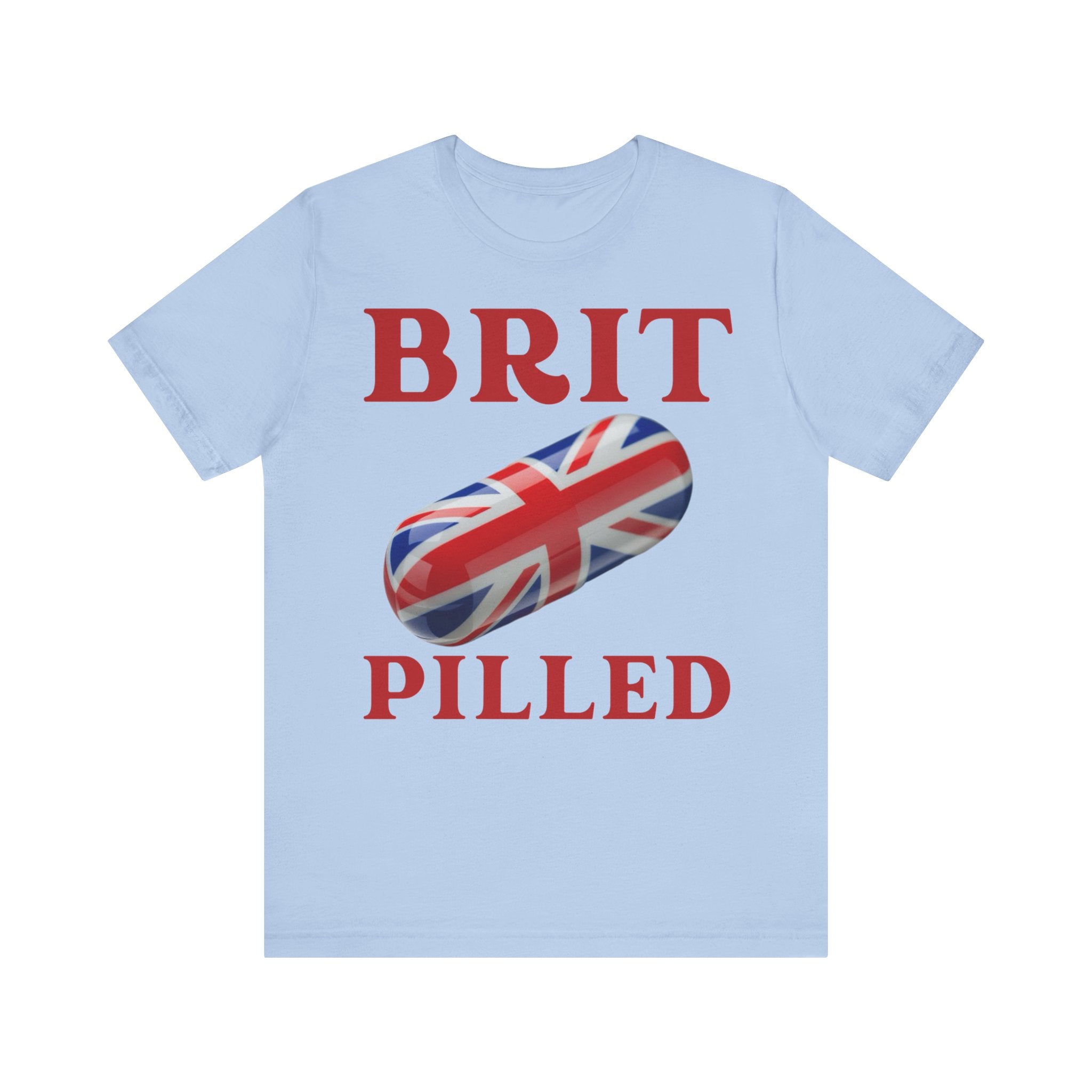 Brit-Pilled Unisex Short Sleeve Tee - Fun Graphic Top for Casual Wear, Gift for Trendsetters, Unique British Style, Cool Everyday [...]