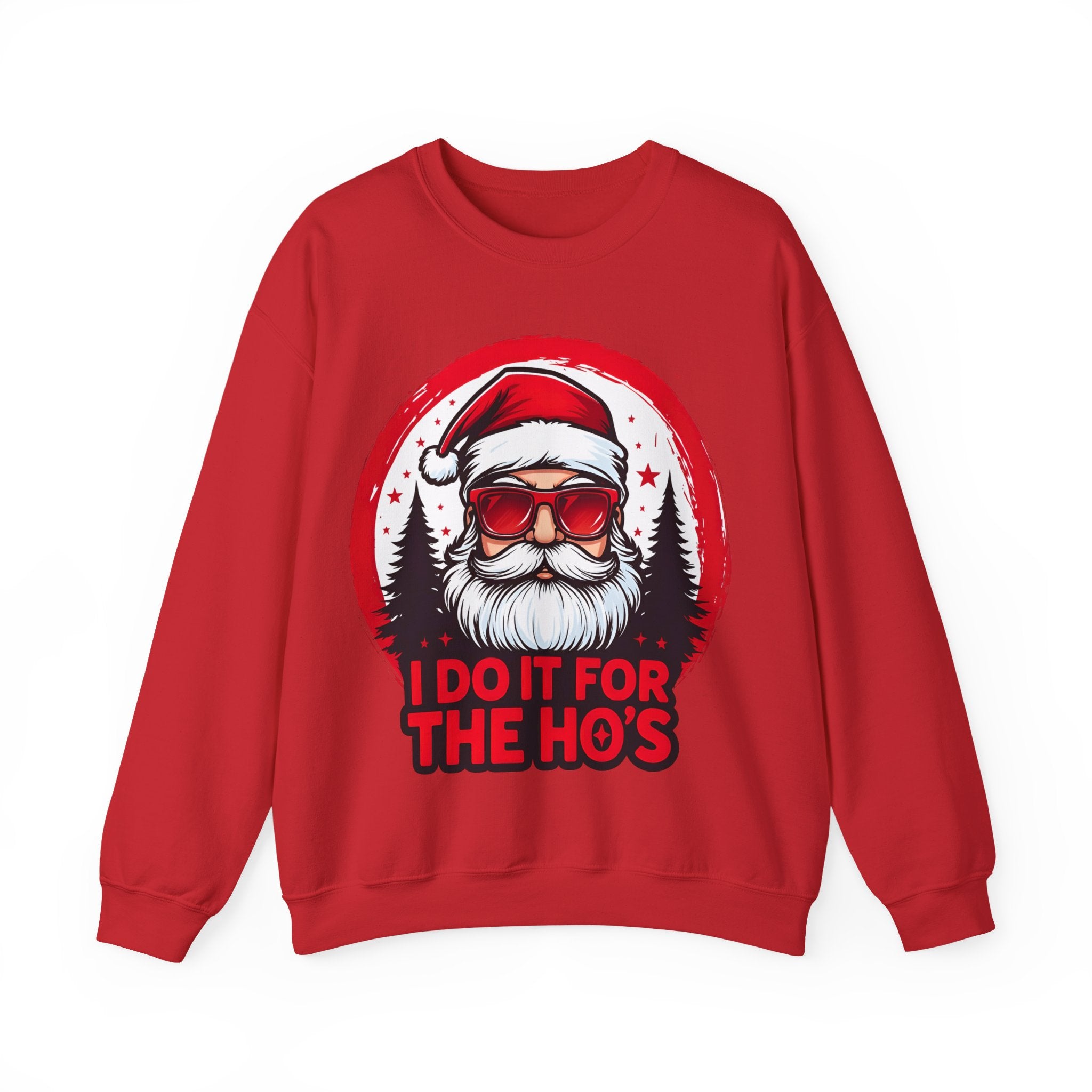 Festive Santa Sweatshirt - "I Do It For The Ho's"
