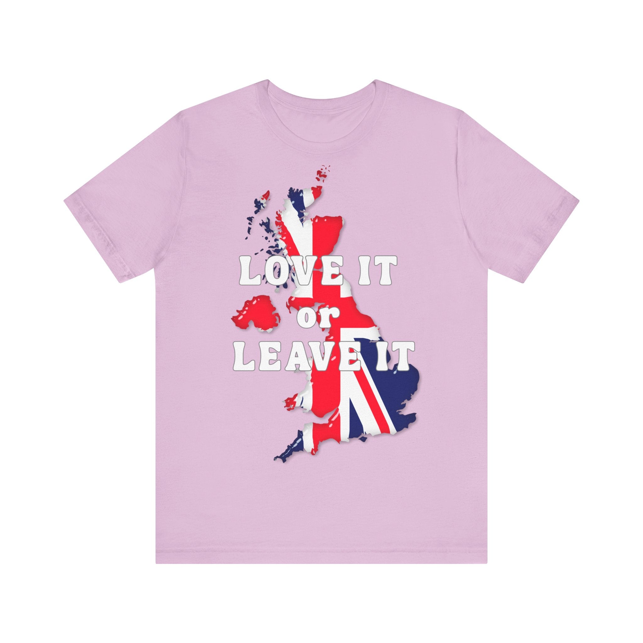 Patriotic Love It or Leave It Tee, British Pride Shirt, Unisex Graphic Top, Casual Wear, Gift for UK Lovers