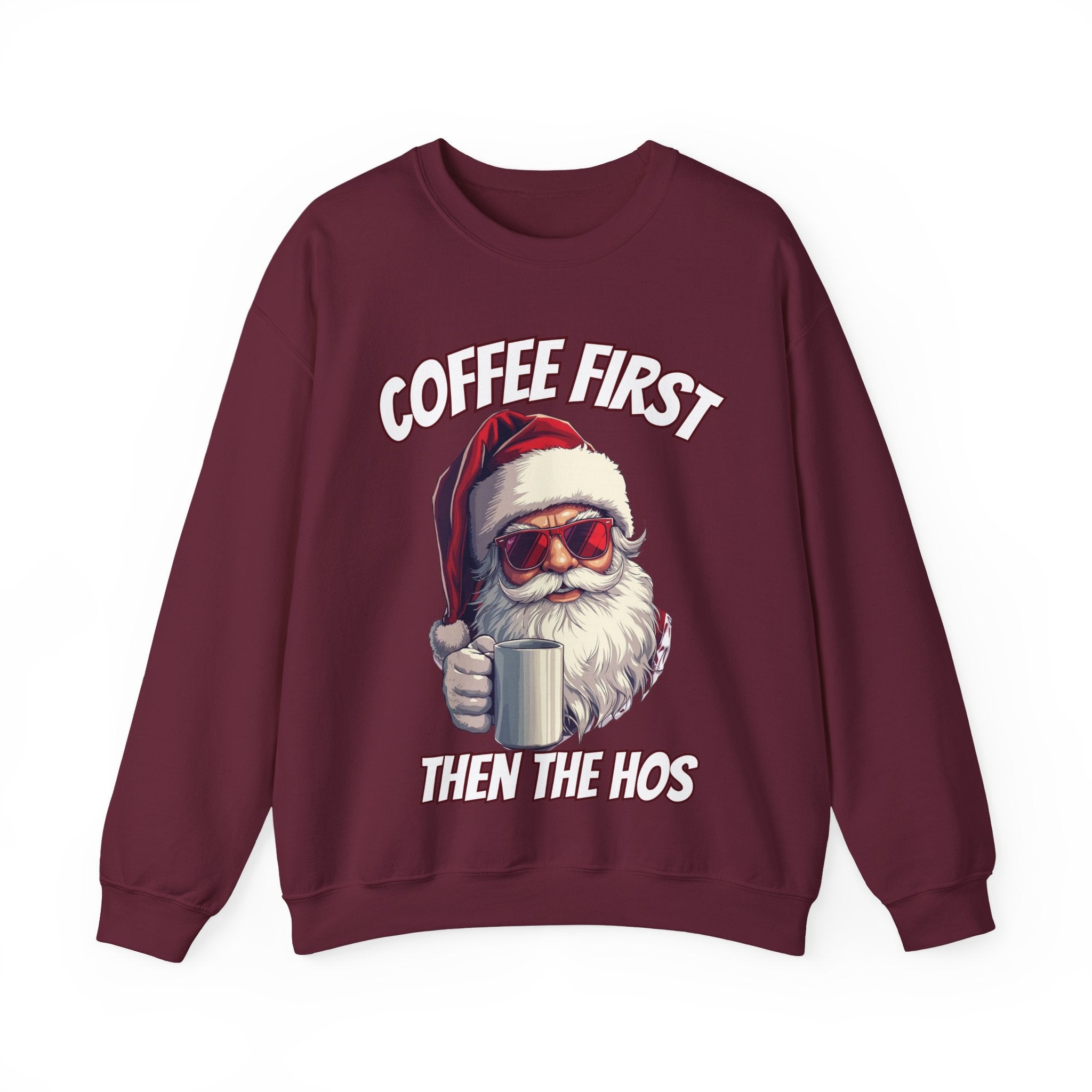 Santa Coffee First Crewneck Sweatshirt