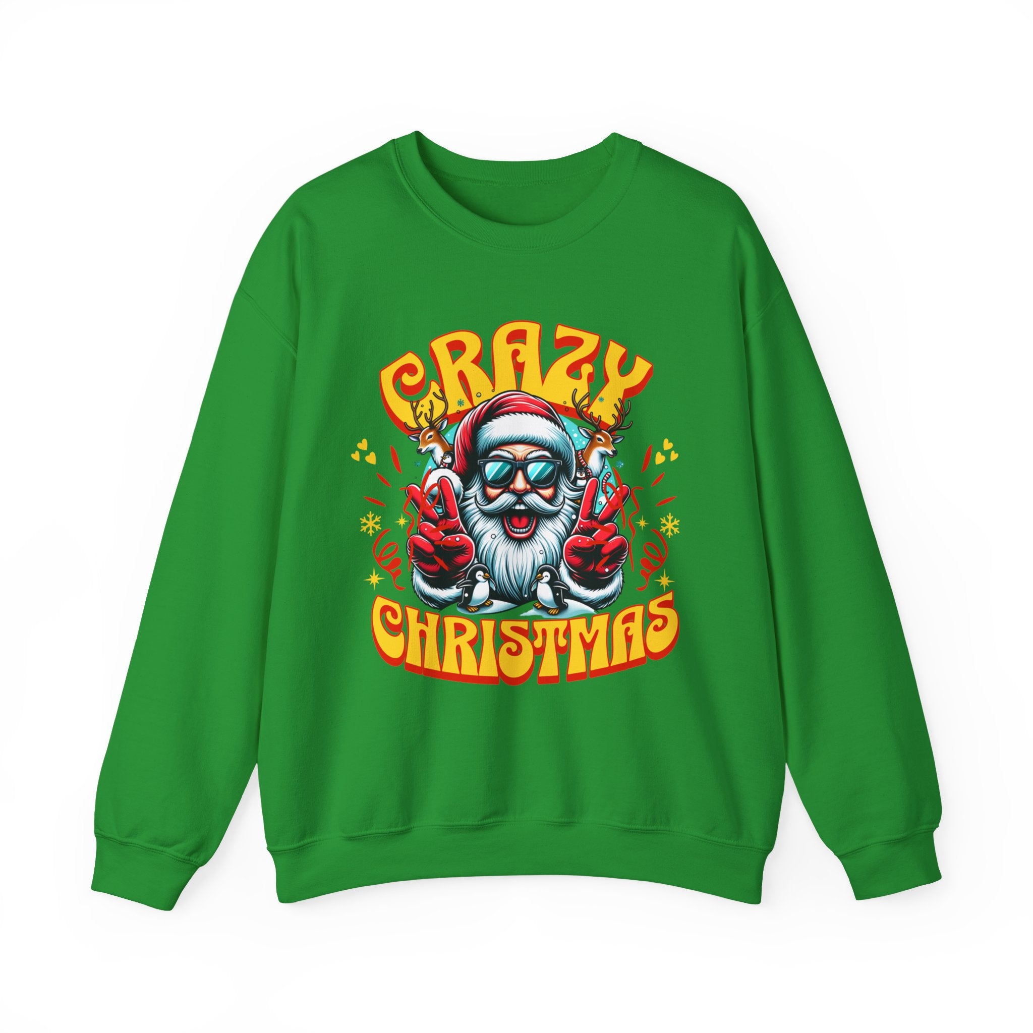 Crazy Christmas Unisex Crewneck Sweatshirt