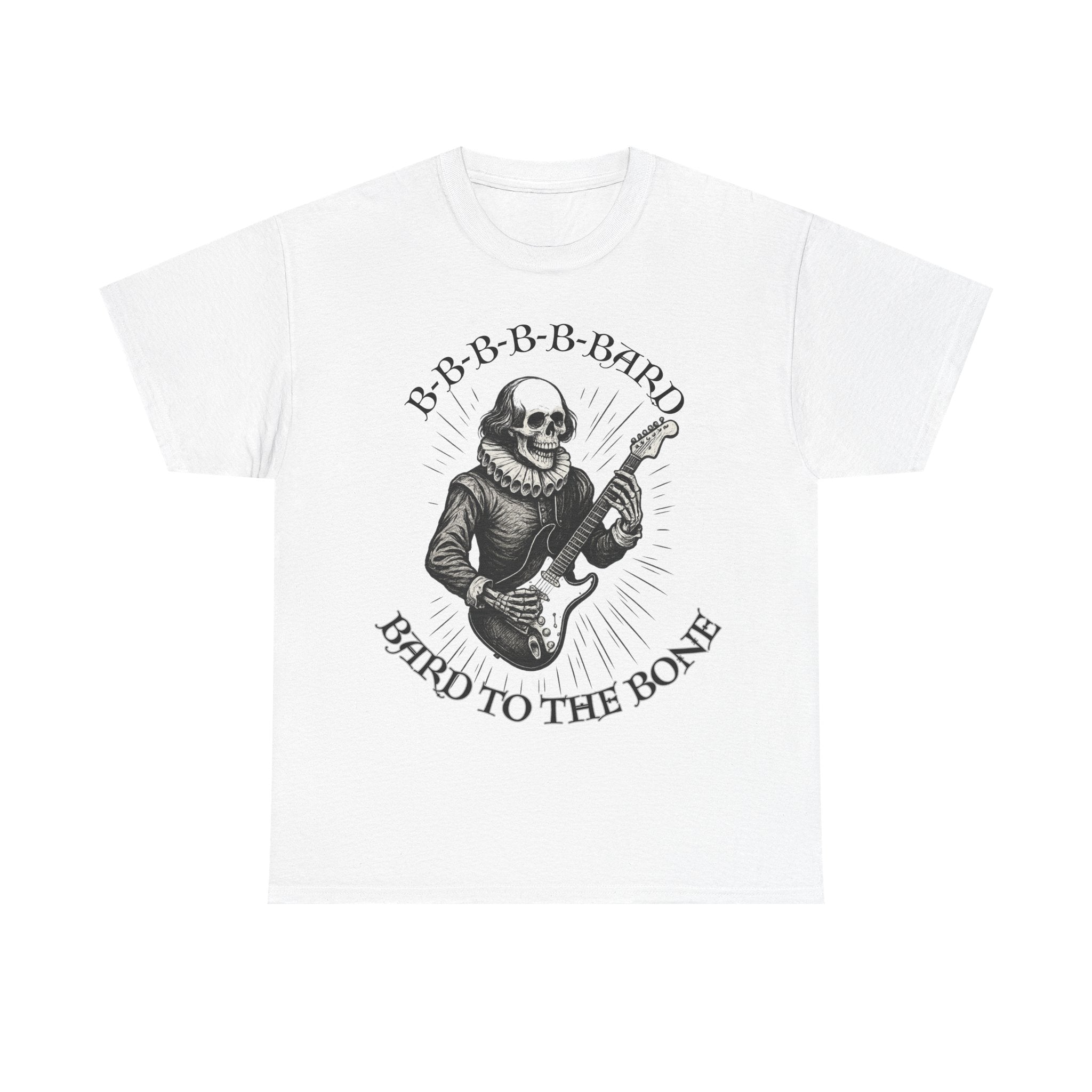 Rock-Inspired Unisex Tee, Skellie Guitarist Shirt, Music Lover Apparel, Halloween Costume Tee, Unique Gift for Musicians