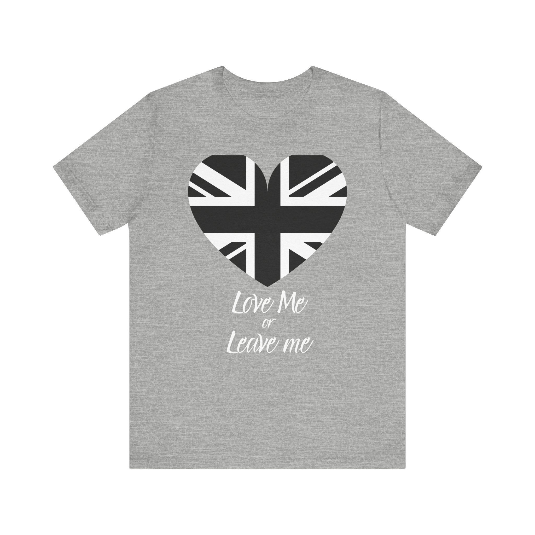Love Me or Leave Me Heart Tee - Perfect for Casual Wear.